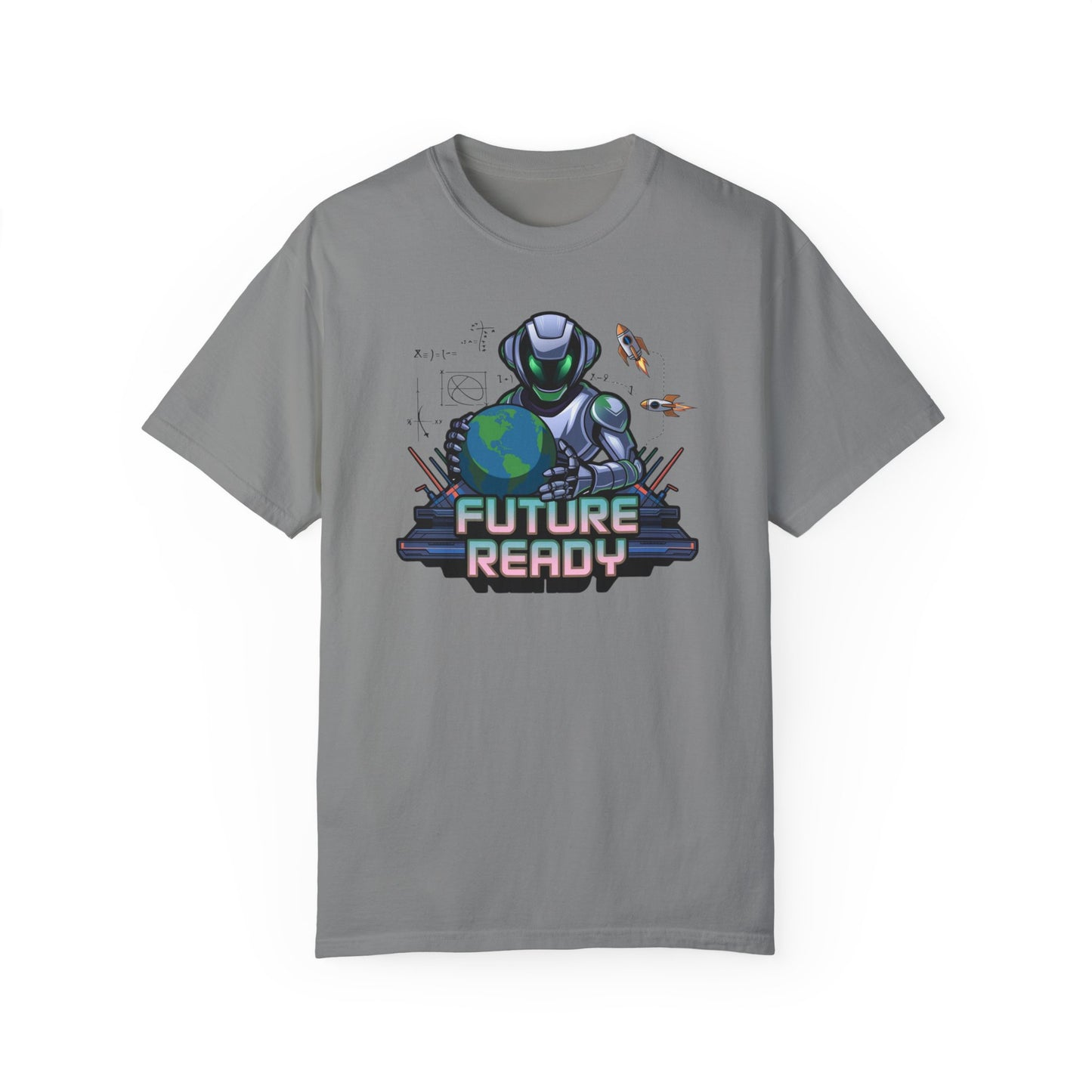 Future Ready Unisex Garment-Dyed T-Shirt - Perfect for Tech Lovers and Space Enthusiasts