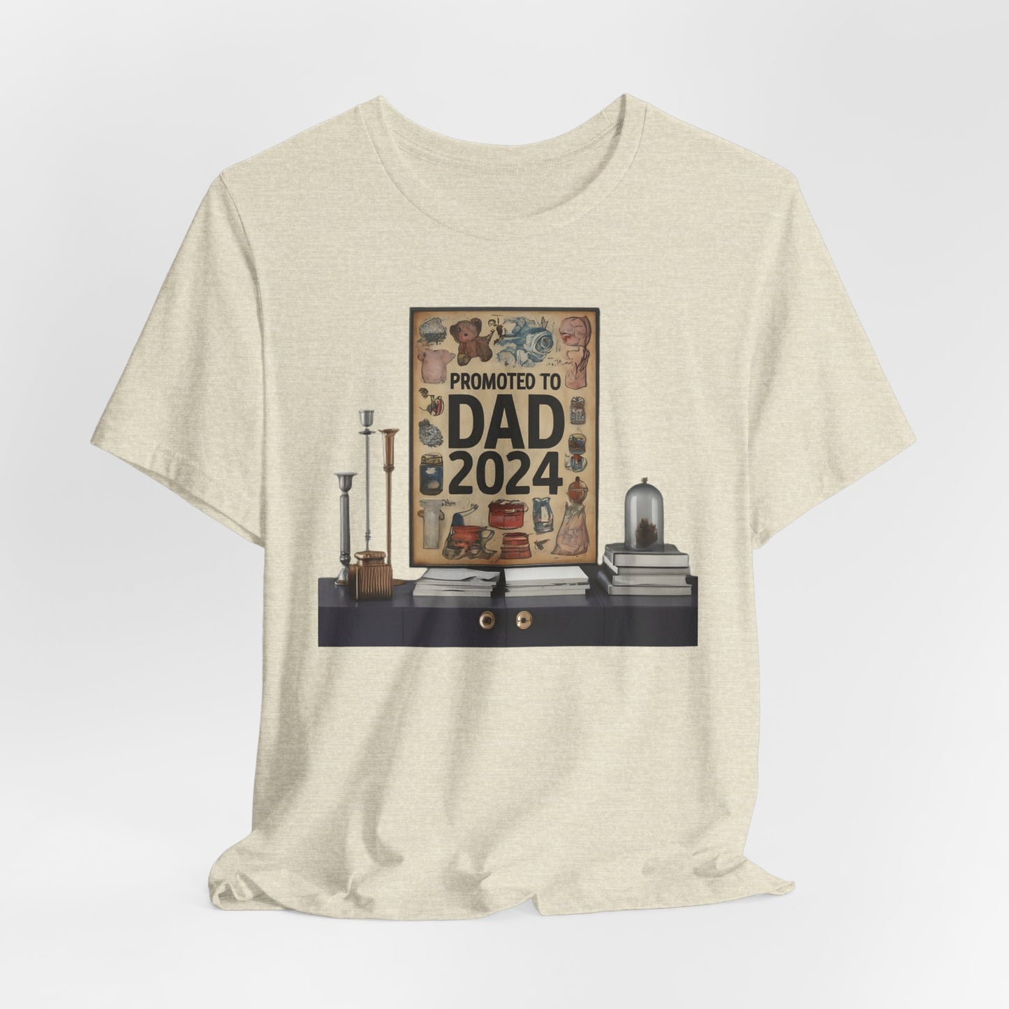 Promoted to Dad 2024 T-Shirt | Celebrate Fatherhood with Style