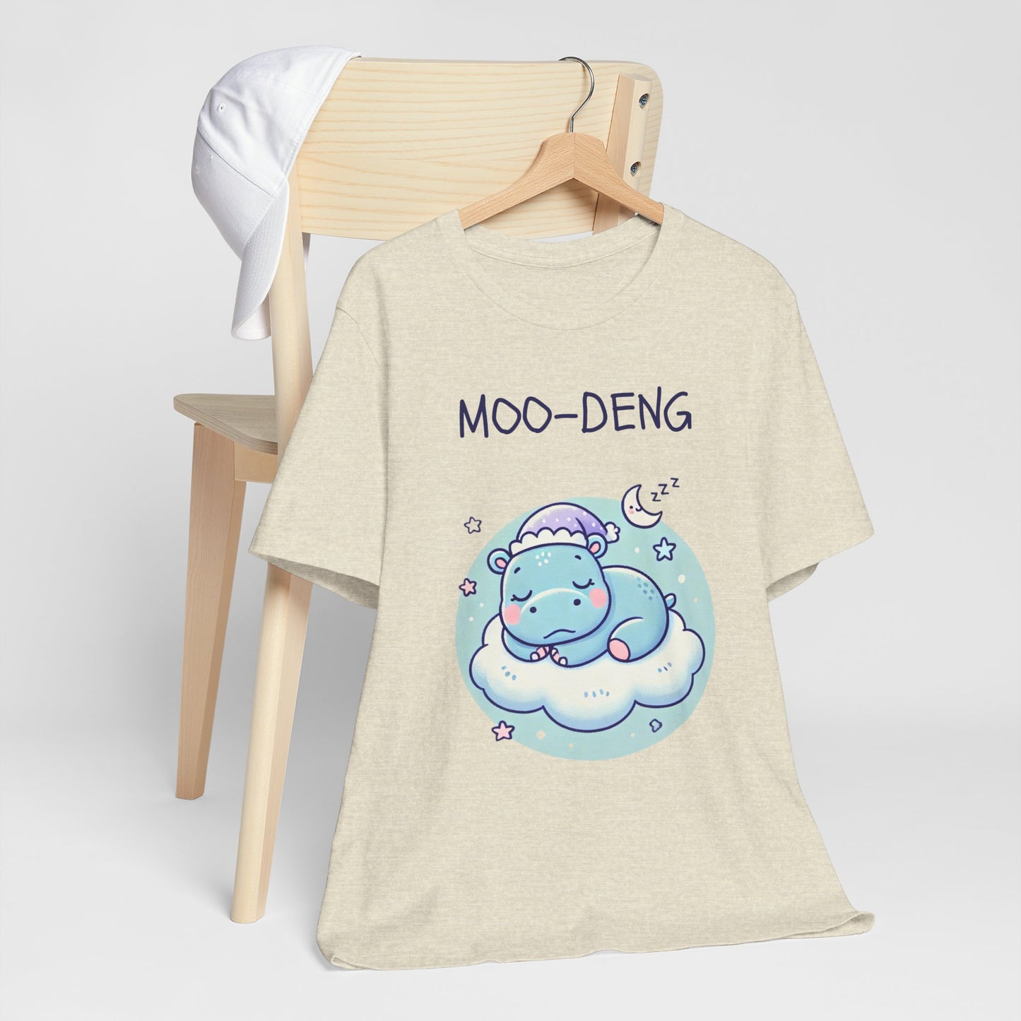 Moo-Deng Baby Hippo T-shirt, Adorable Gift for Her, Cute Animal Lover Tee