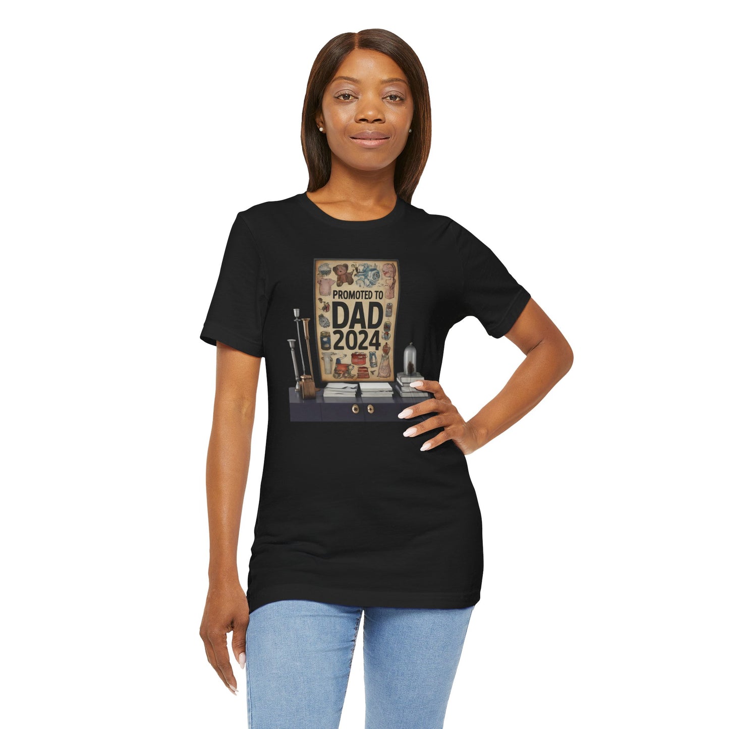 Promoted to Dad 2024 T-Shirt | Celebrate Fatherhood with Style