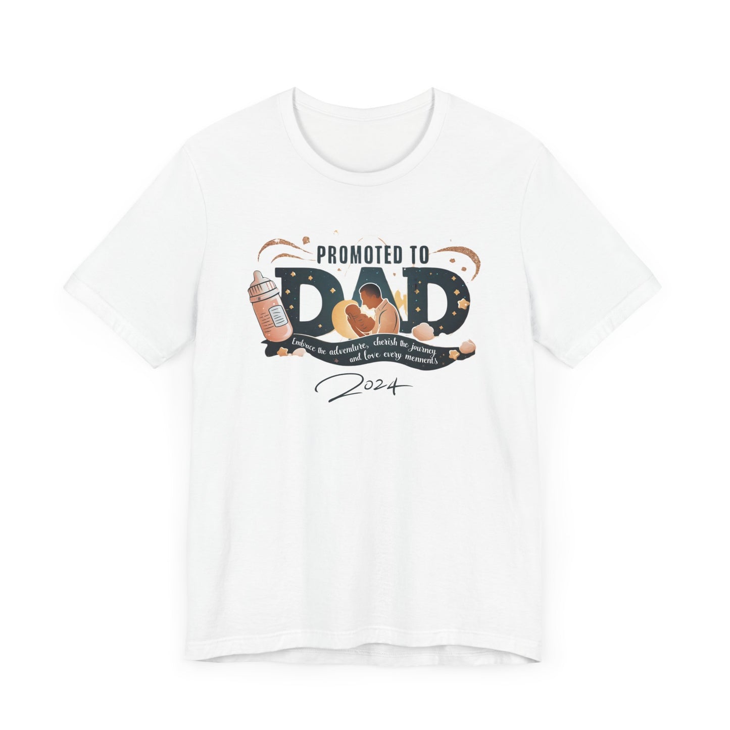 Promoted to Dad 2024 T-Shirt | Celebrate Fatherhood with Style