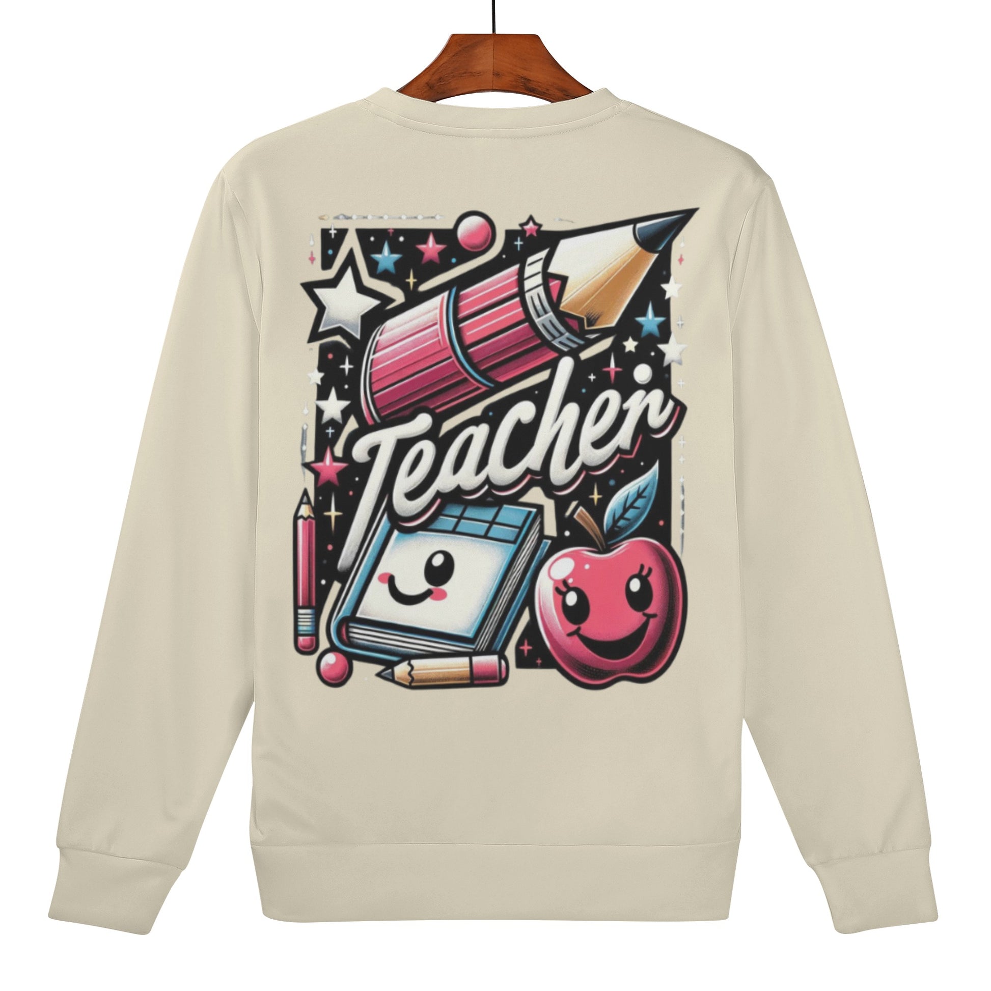 Cozy sweatshirt with the text "My Teacher Gift" in a chalkboard-inspired font.