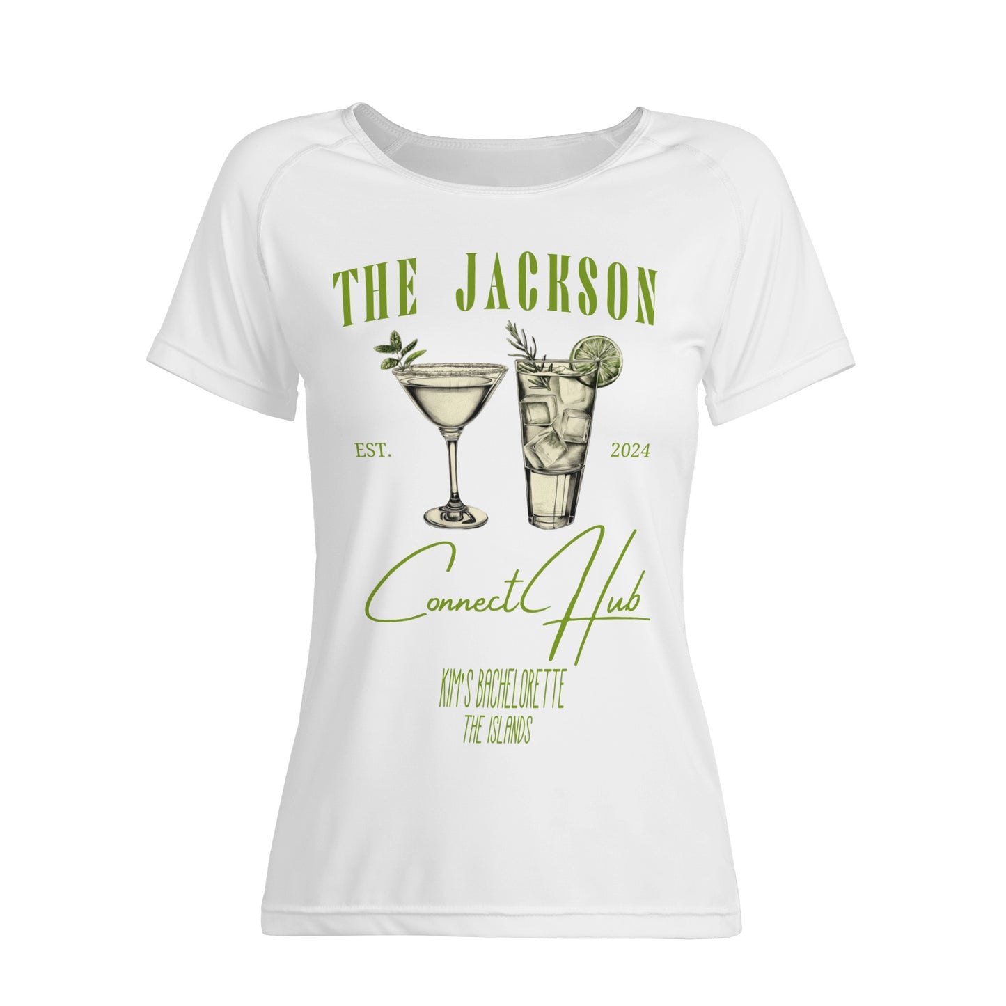 Custom bride squad crewneck for tropical and beach bachelorette parties, with a bespoke palm design and personalization options for a one-of-a-kind destination celebration.