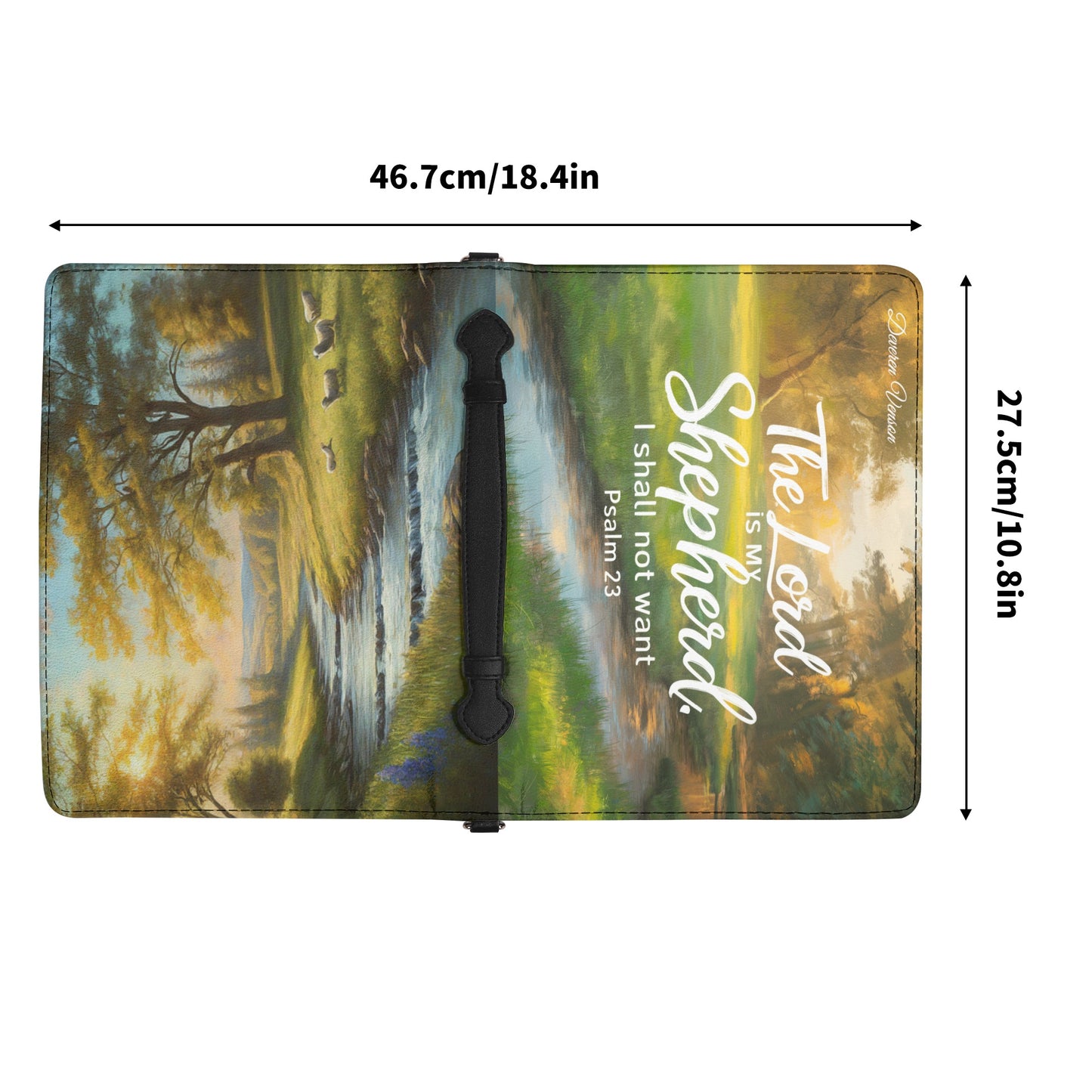 Custom Psalm Cover - Engraved Bible Sleeve With Pocket