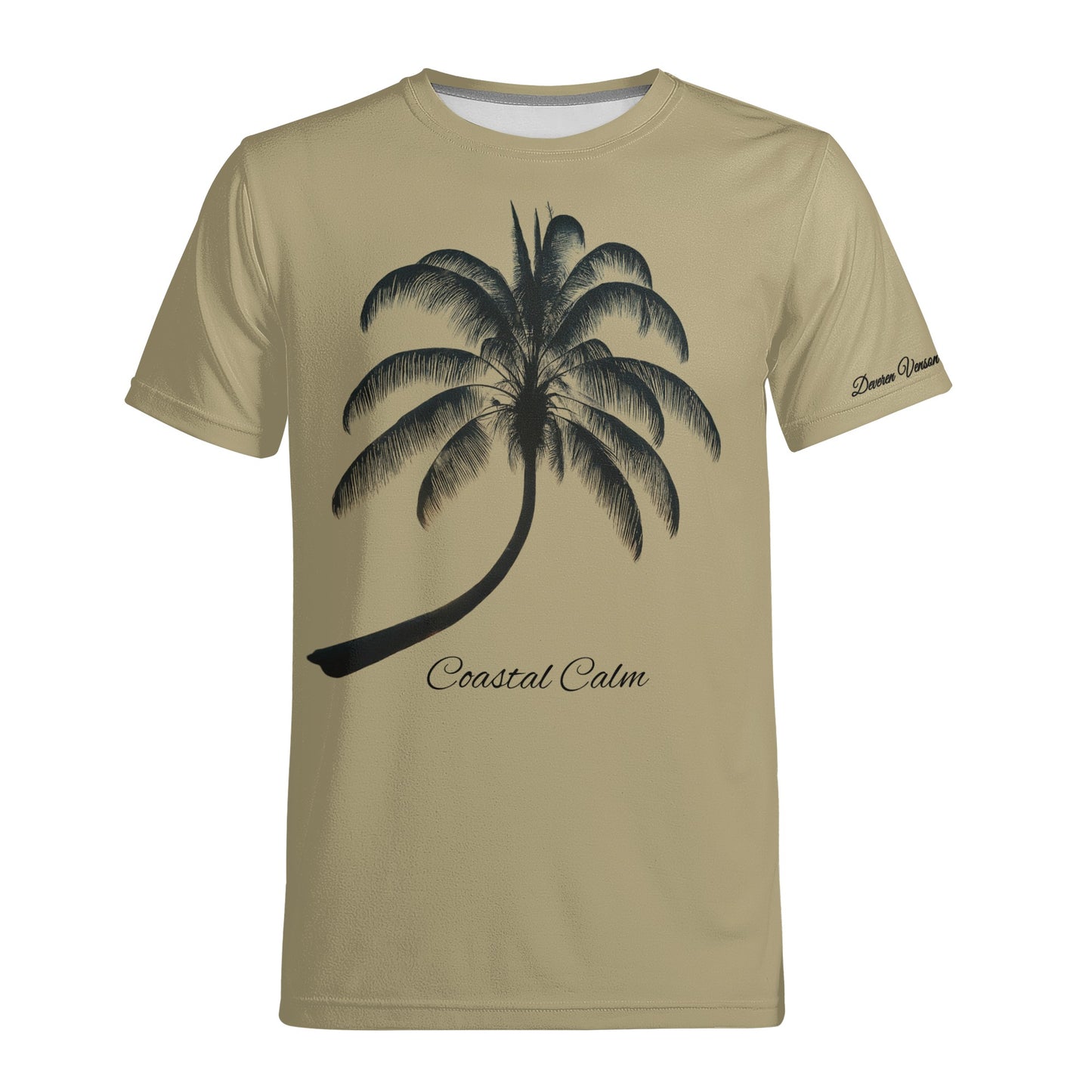 Custom Serenity Palm Tee - Personalized Comfort