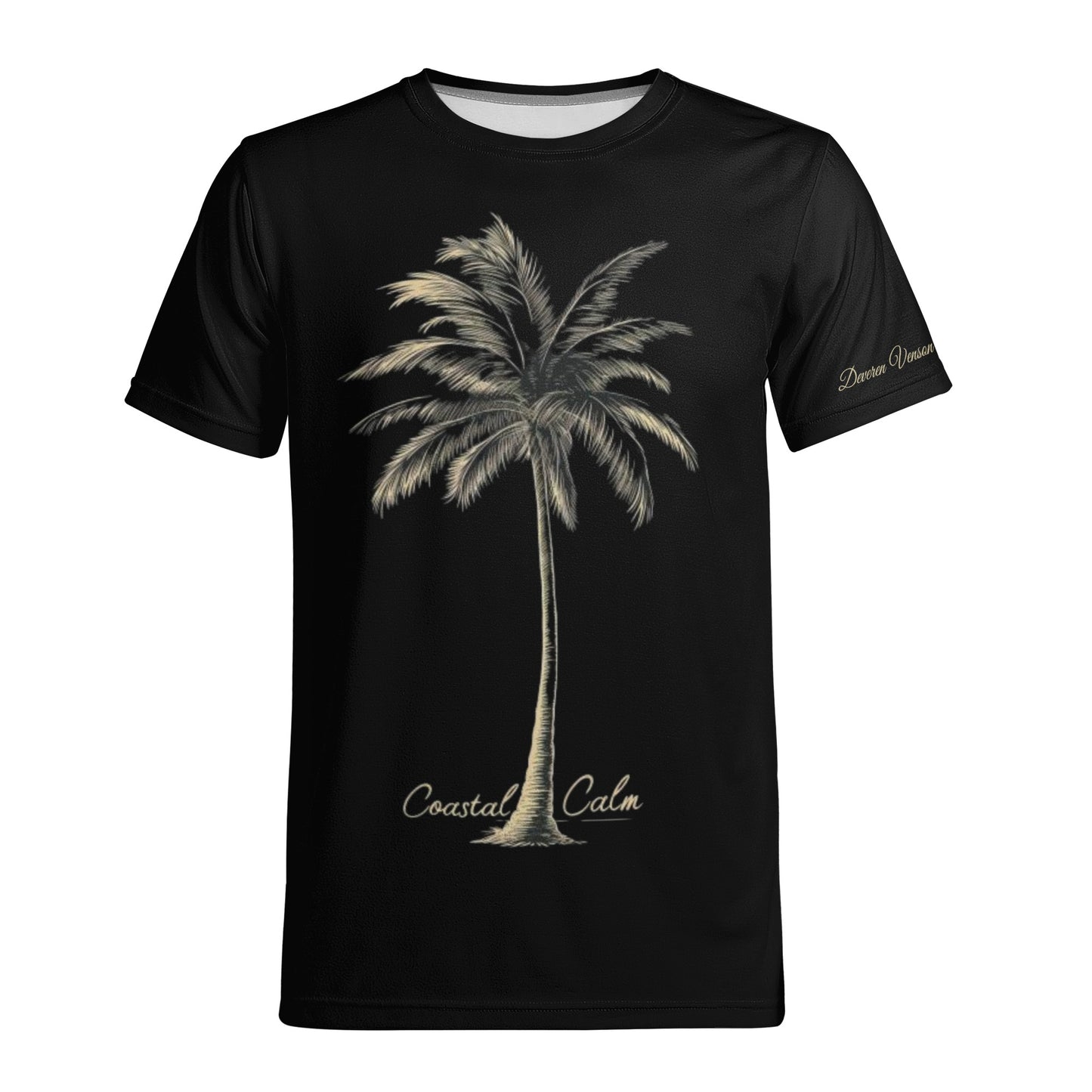 Custom Serenity Palm Tee - Personalized Comfort