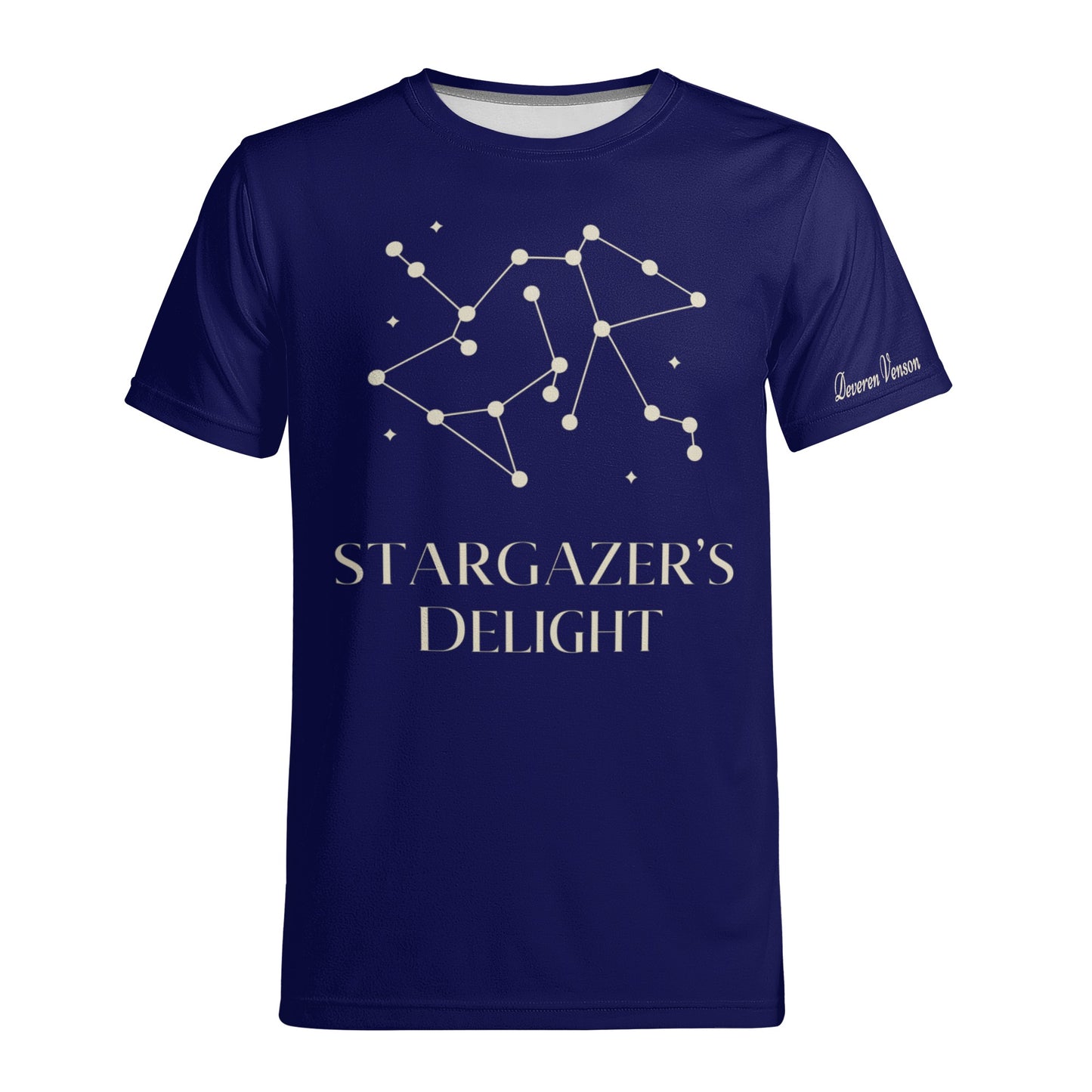 Custom Star Map Tee - Navy Celestial Charm