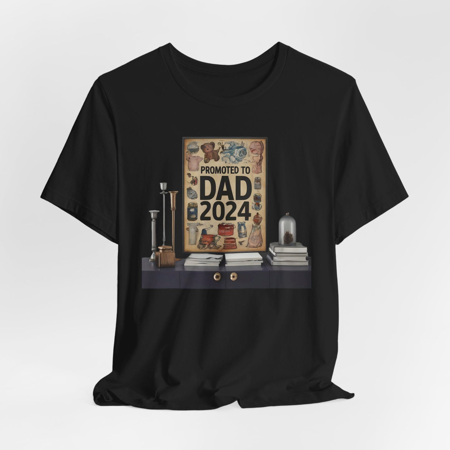 Promoted to Dad 2024 T-Shirt | Celebrate Fatherhood with Style