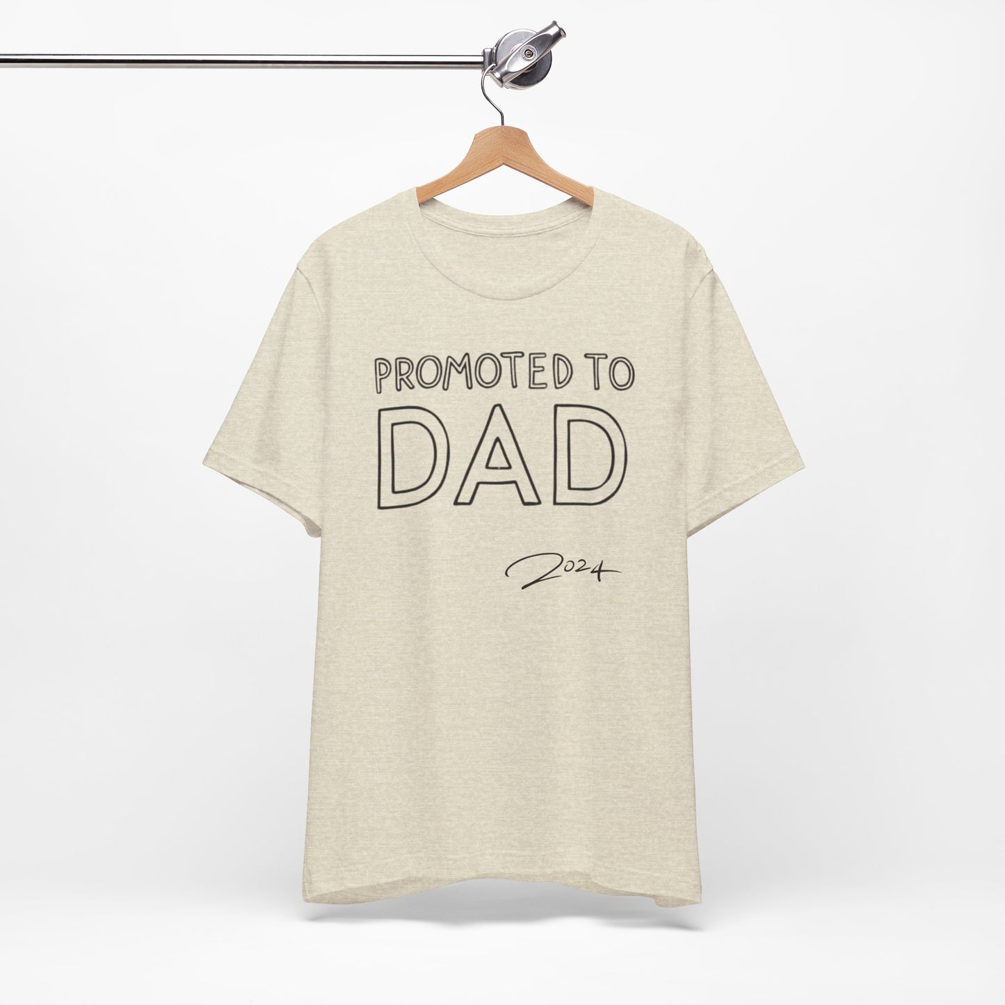 Promoted to Dad 2024 T-Shirt | Celebrate Fatherhood with Style