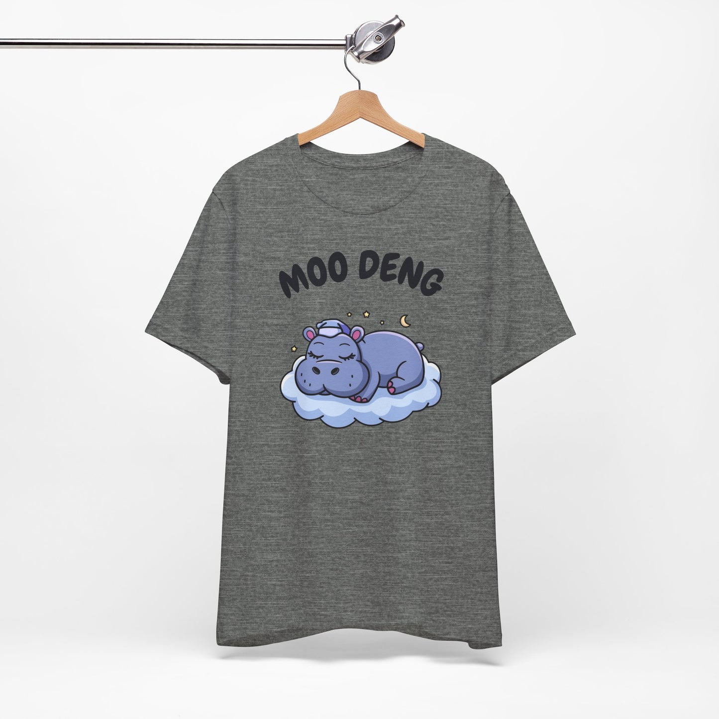 Funny Hippo Moo-Deng T-shirt, Quirky Animal Lover Gift for Her