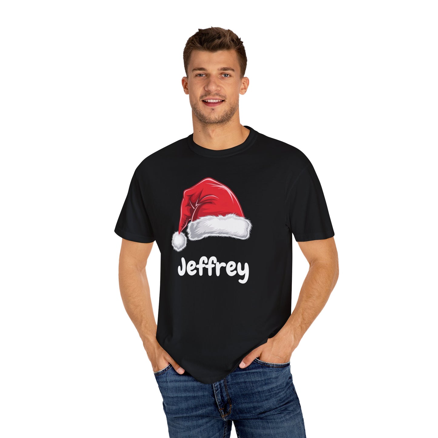 Personalized Santa Christmas Shirt, Custom Xmas Gifts & Holiday Tees