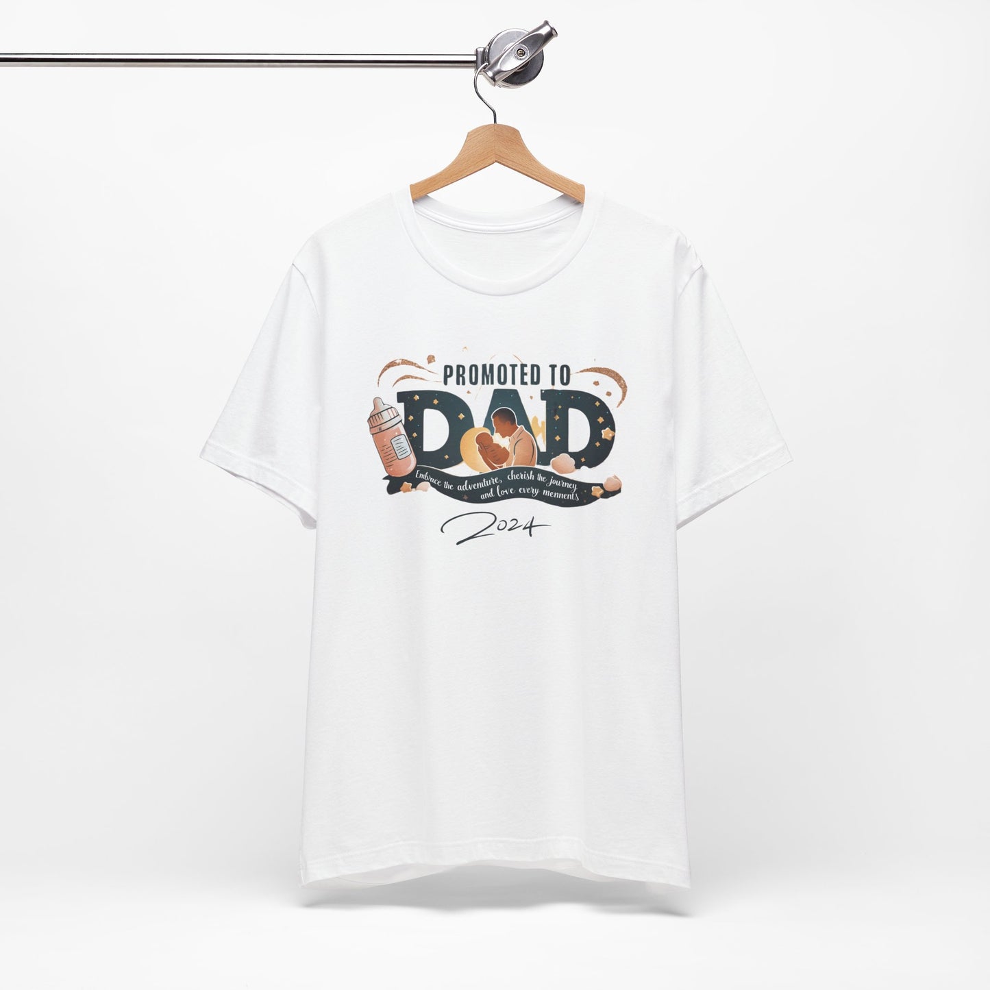 Promoted to Dad 2024 T-Shirt | Celebrate Fatherhood with Style