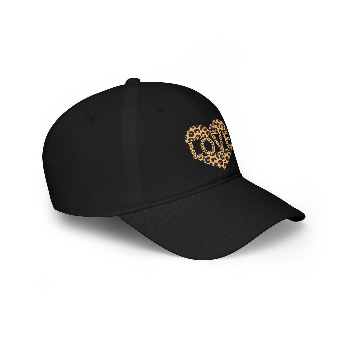 Leopard Print Love Baseball Cap - Trendy Low Profile Hat for Casual Style