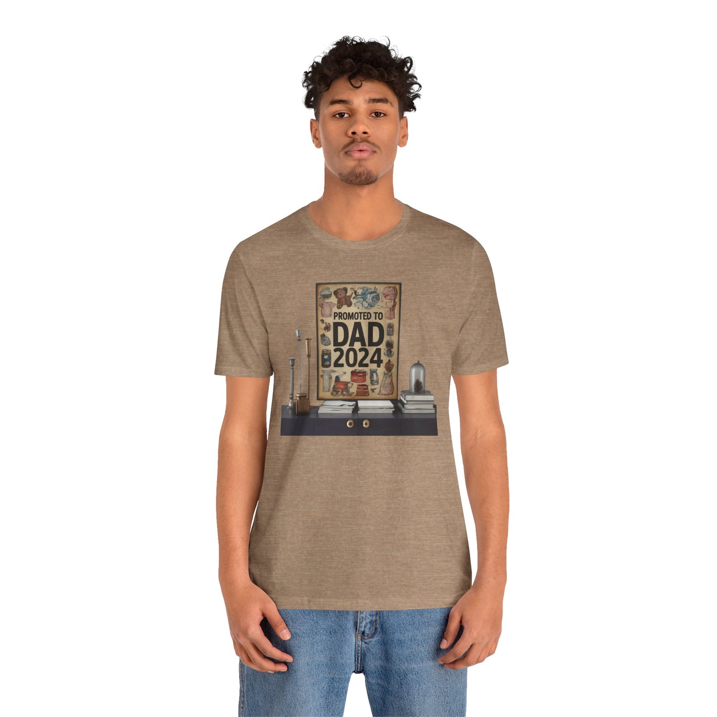 Promoted to Dad 2024 T-Shirt | Celebrate Fatherhood with Style