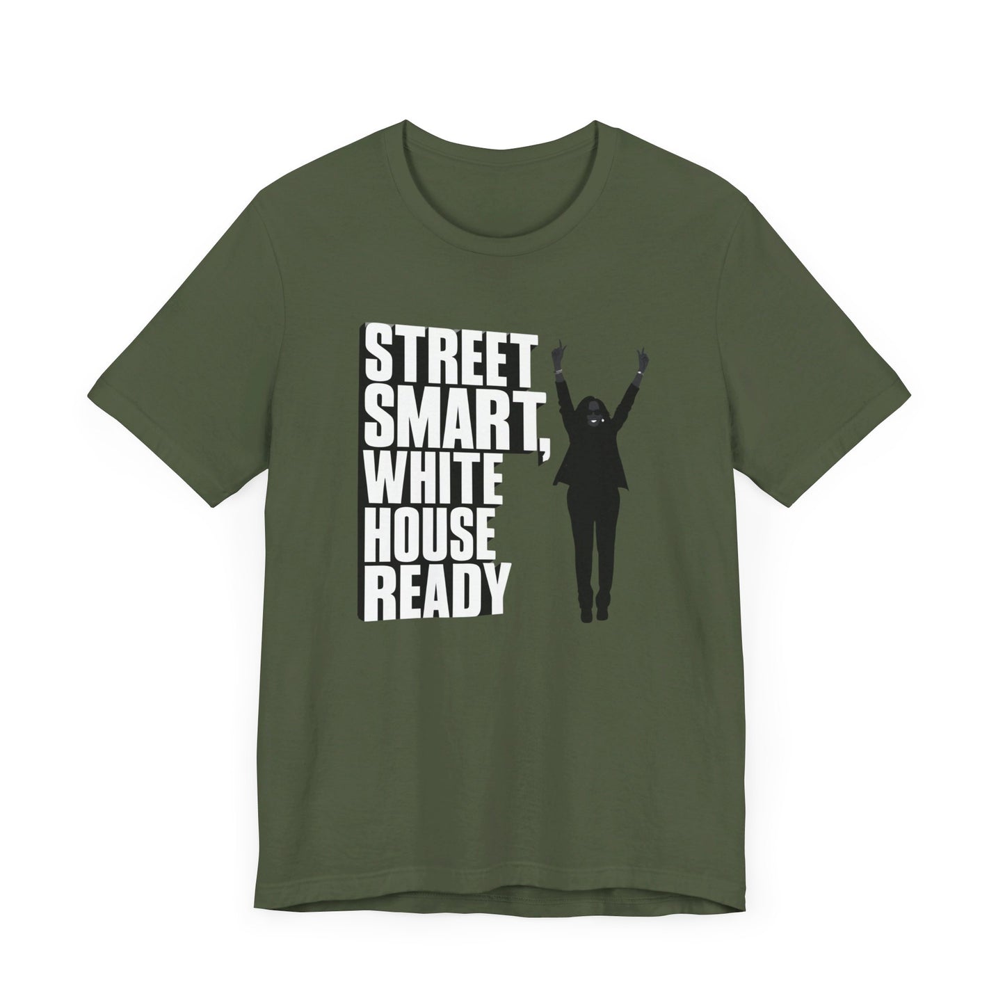 Kamala Harris 'Street Smart, White House Ready' Silhouette T-Shirt - Celebrate Strong Leadership