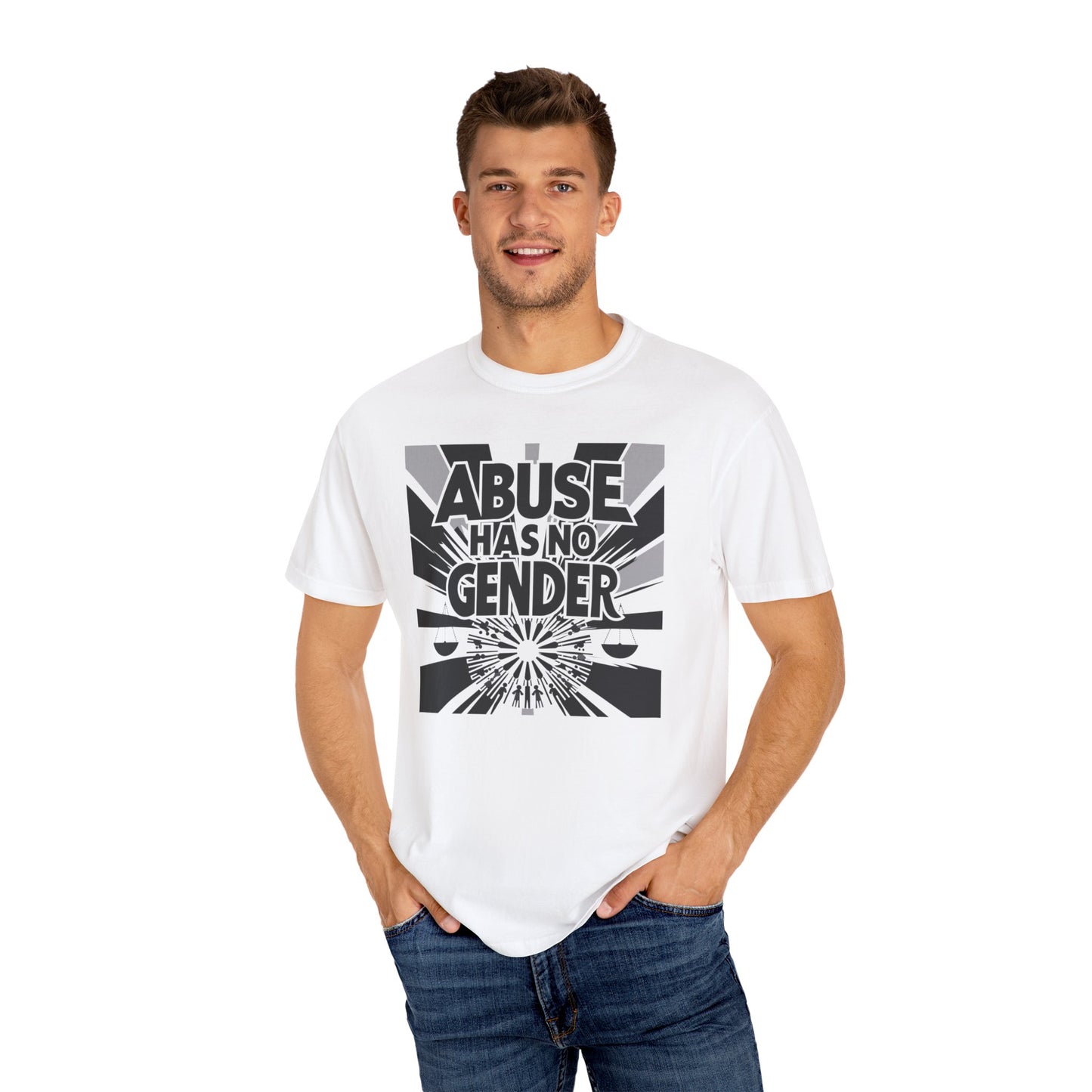 Equality Statement Tee: Abuse Has No Gender