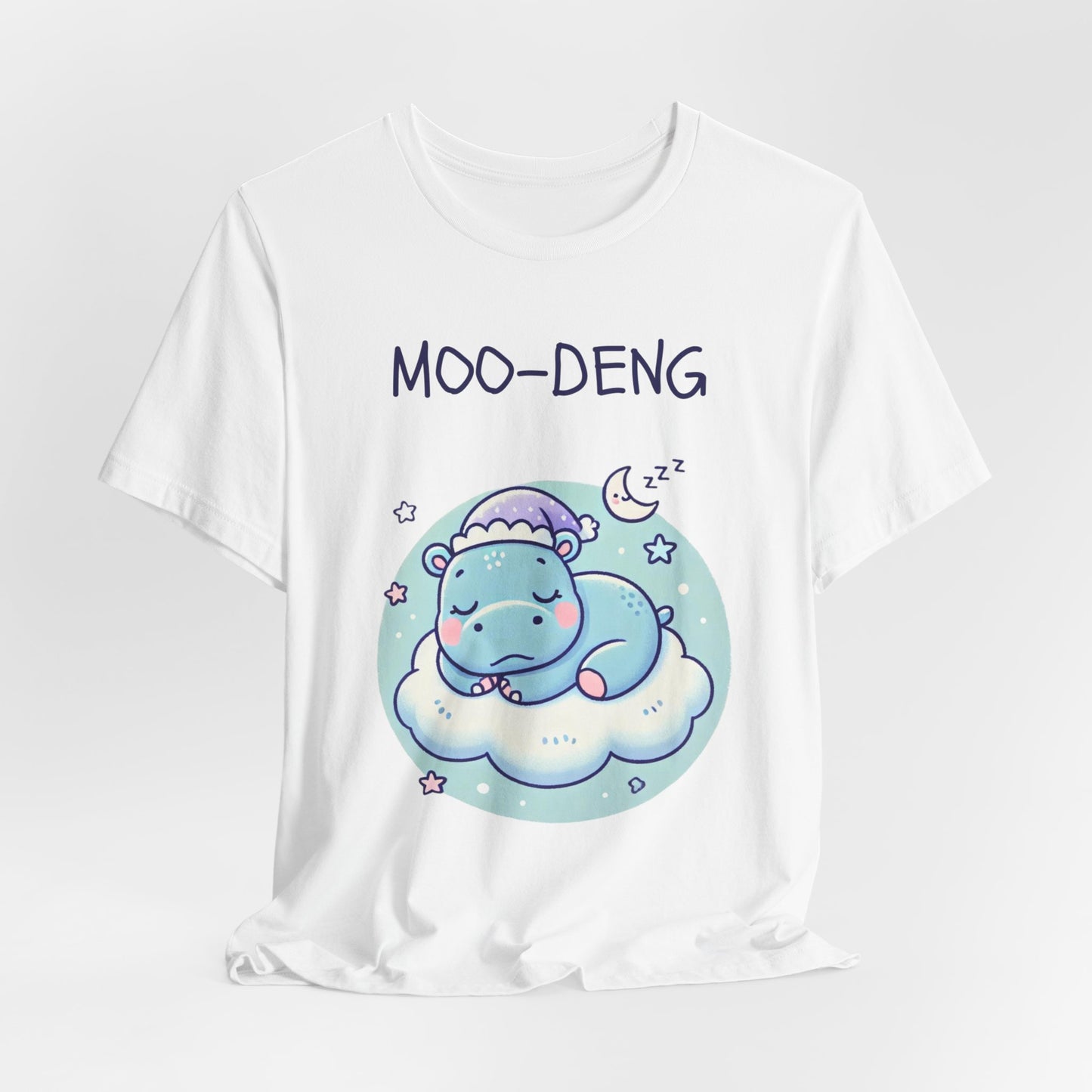 Moo-Deng Baby Hippo T-shirt, Adorable Gift for Her, Cute Animal Lover Tee