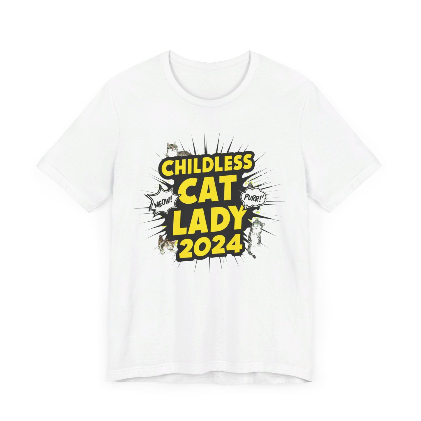 Childless Cat Lady 2024 T-Shirt Collection | Funny Political and Cat Lover Tees for Election Day Humor