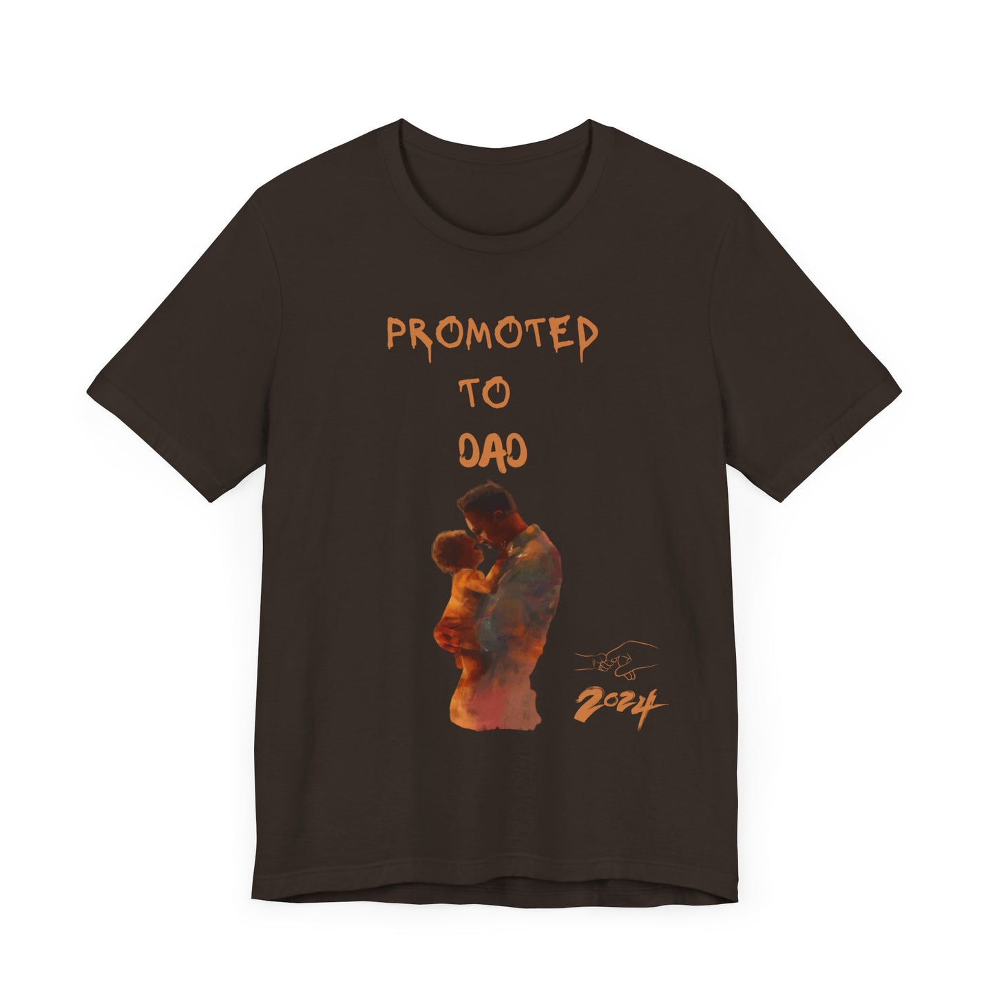 Promoted to Dad 2024 T-Shirt - Perfect Gift for New Dads and Expecting Fathers!