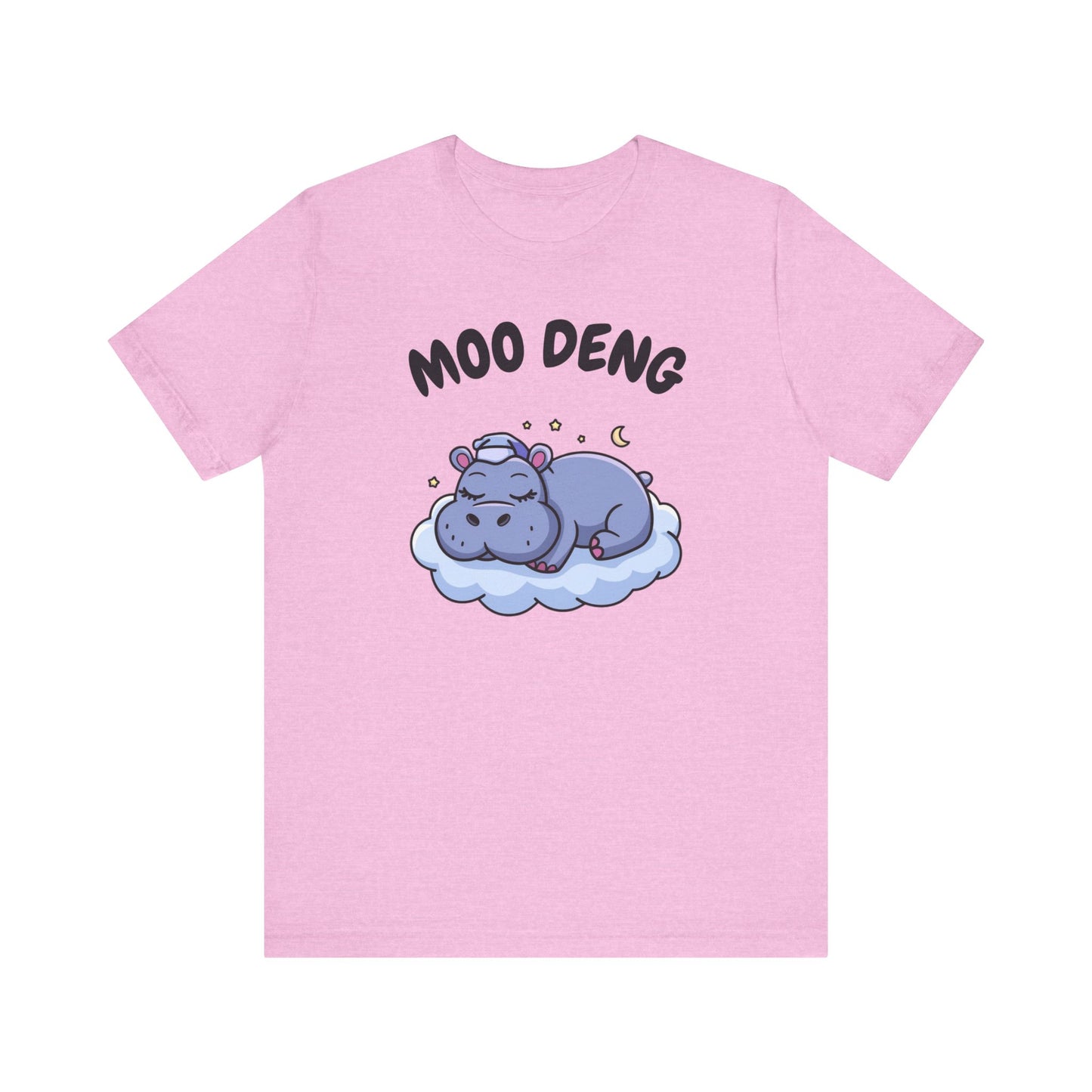 Funny Hippo Moo-Deng T-shirt, Quirky Animal Lover Gift for Her