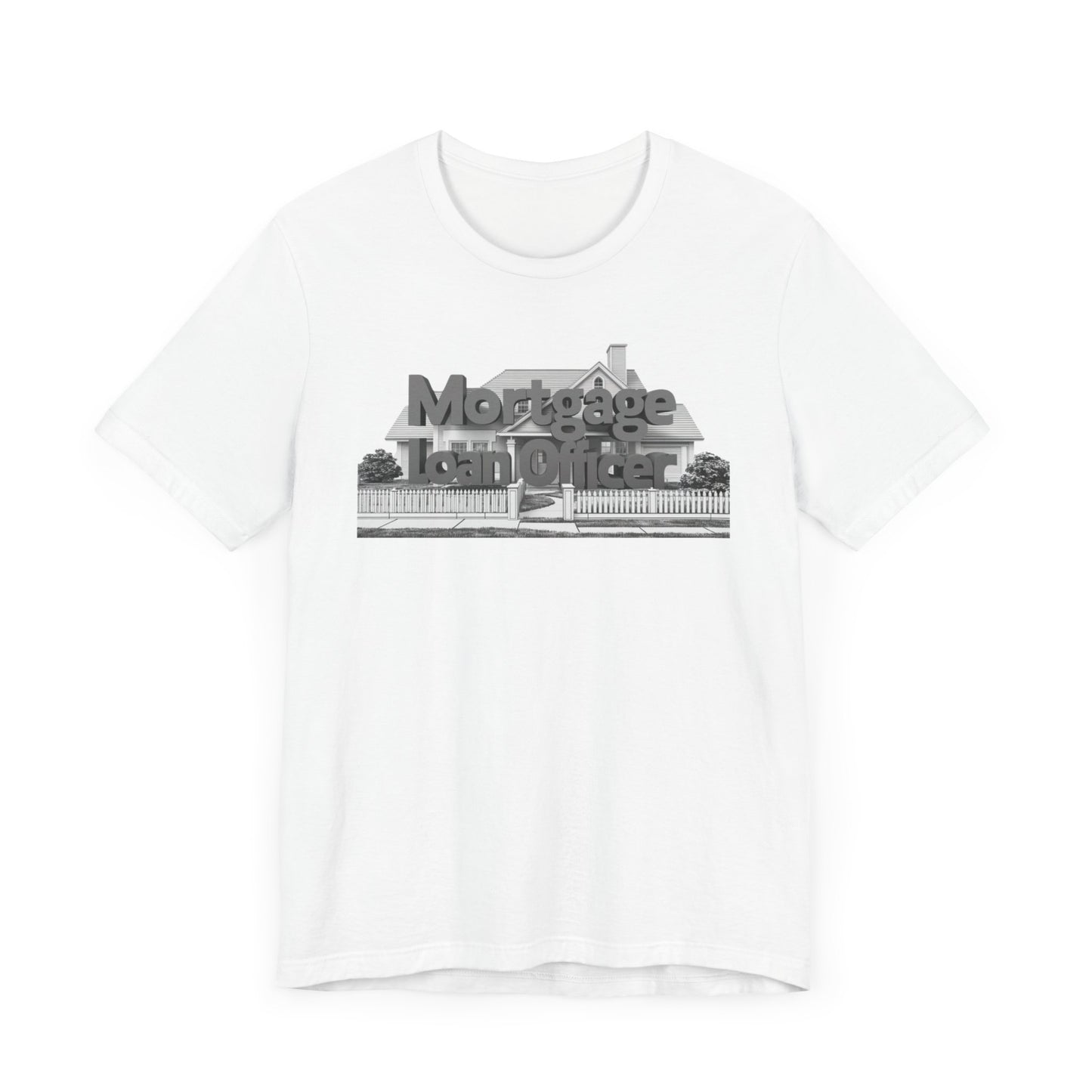 Mortgage Loan Officer t-shirt with a modern design, perfect for mortgage loan officers and real estate professionals.