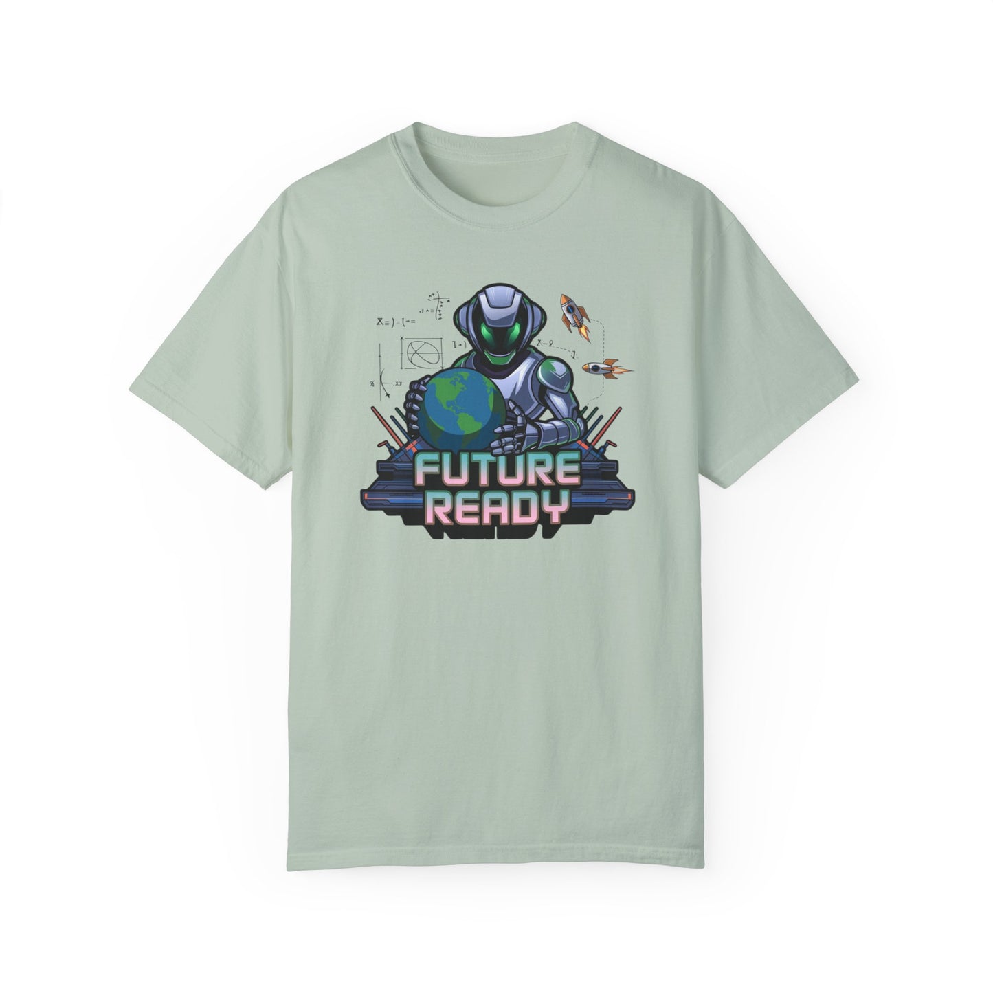 Future Ready Unisex Garment-Dyed T-Shirt - Perfect for Tech Lovers and Space Enthusiasts