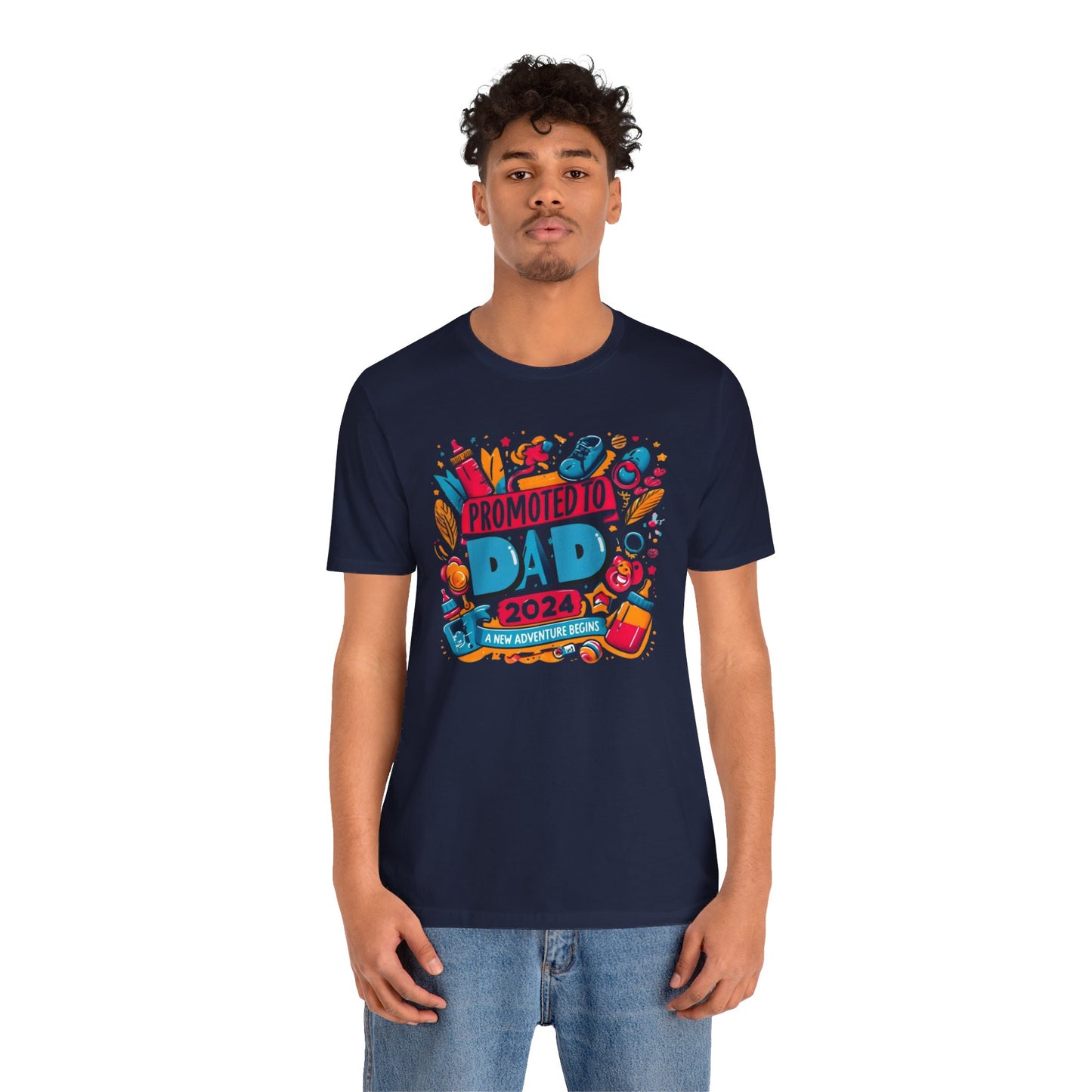 Promoted to Dad 2024 T-Shirt | Celebrate Fatherhood with Style