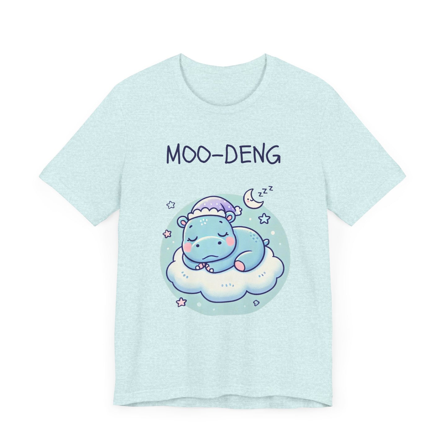 Moo-Deng Baby Hippo T-shirt, Adorable Gift for Her, Cute Animal Lover Tee