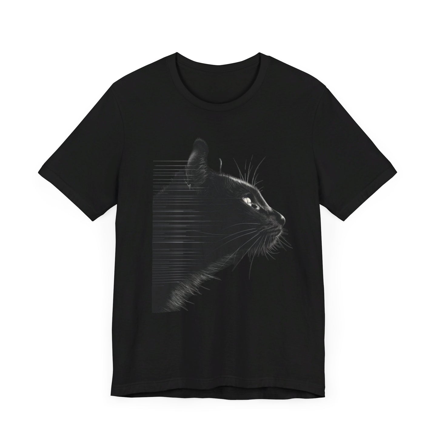 Whisker Wonders Tee - Striking Minimalist Feline Art