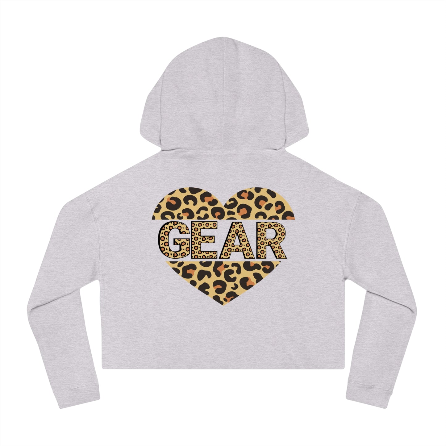 Leopard Print Love & Gear Women's Cropped Hoodie