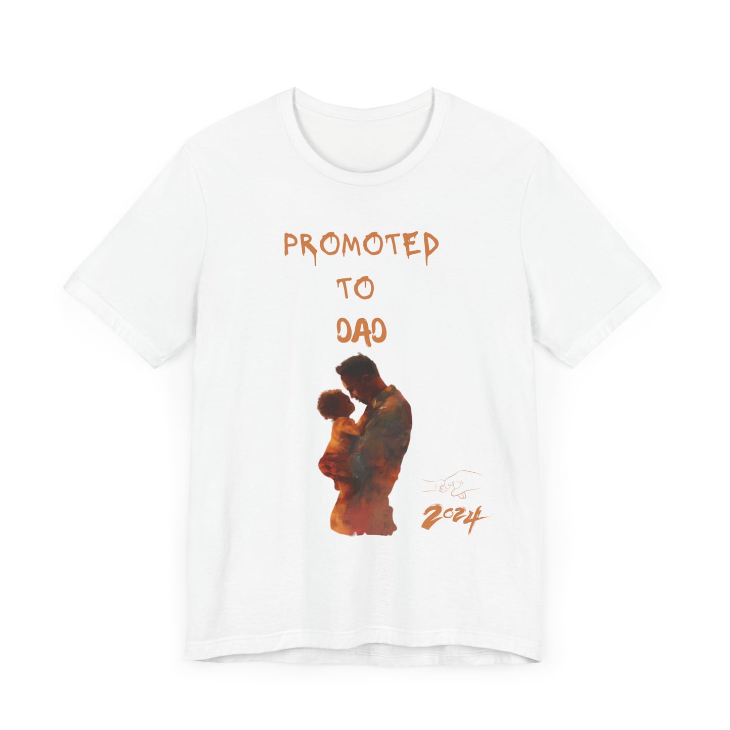 Promoted to Dad 2024 T-Shirt - Perfect Gift for New Dads and Expecting Fathers!