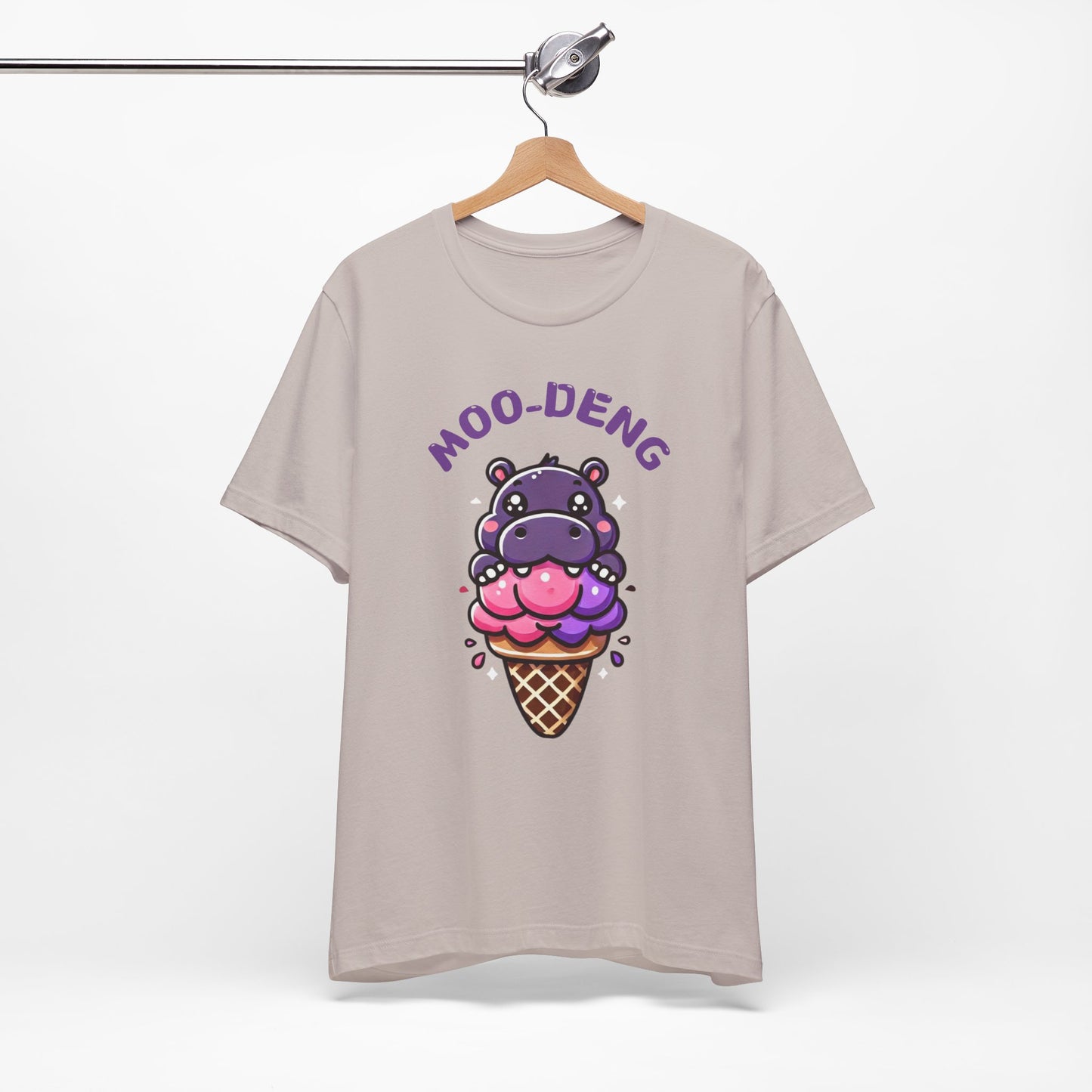 Moo-Deng Baby Hippo T-shirt, Quirky Animal Lover Gift for Her, Funny Hippo Tee