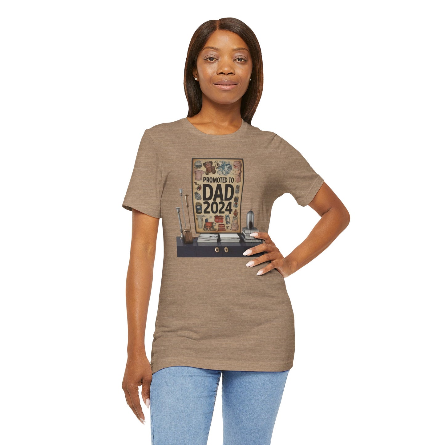 Promoted to Dad 2024 T-Shirt | Celebrate Fatherhood with Style