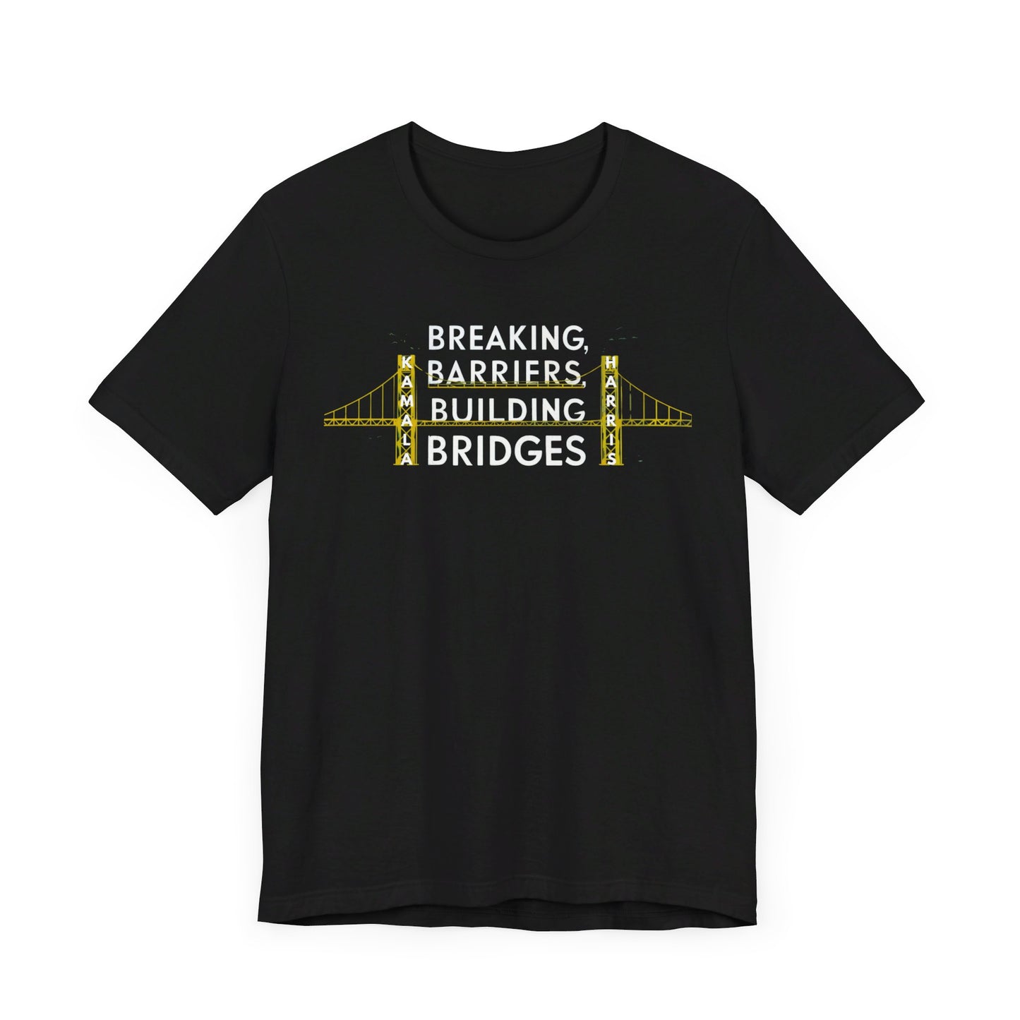 Kamala Harris 'Breaking Barriers, Building Bridges' T-Shirt - Inspiring Change