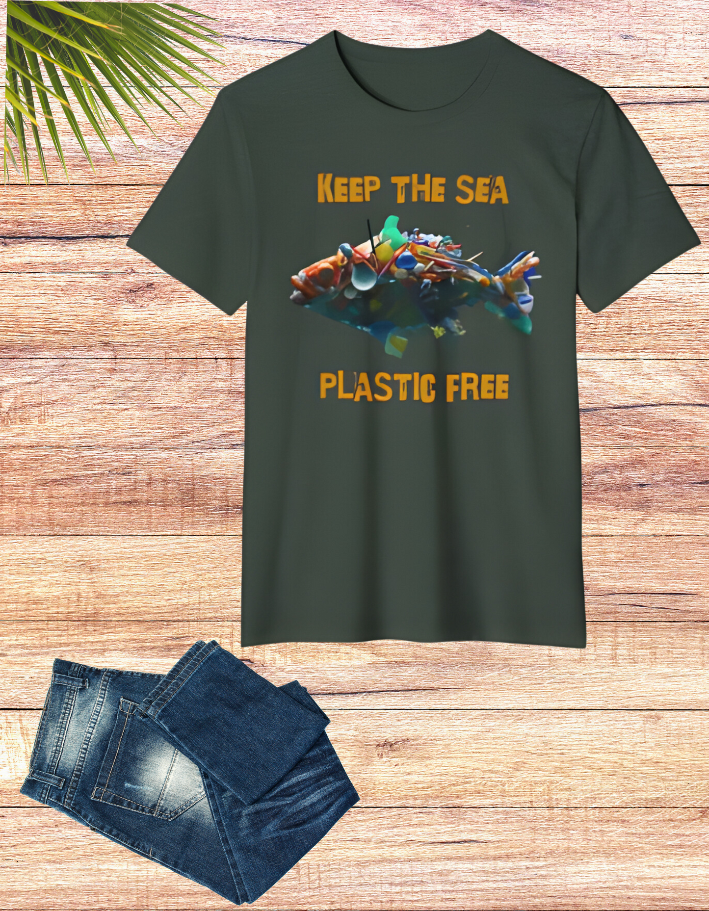 Keep the Sea Plastic Free: Eco-Friendly Organic Cotton Tee