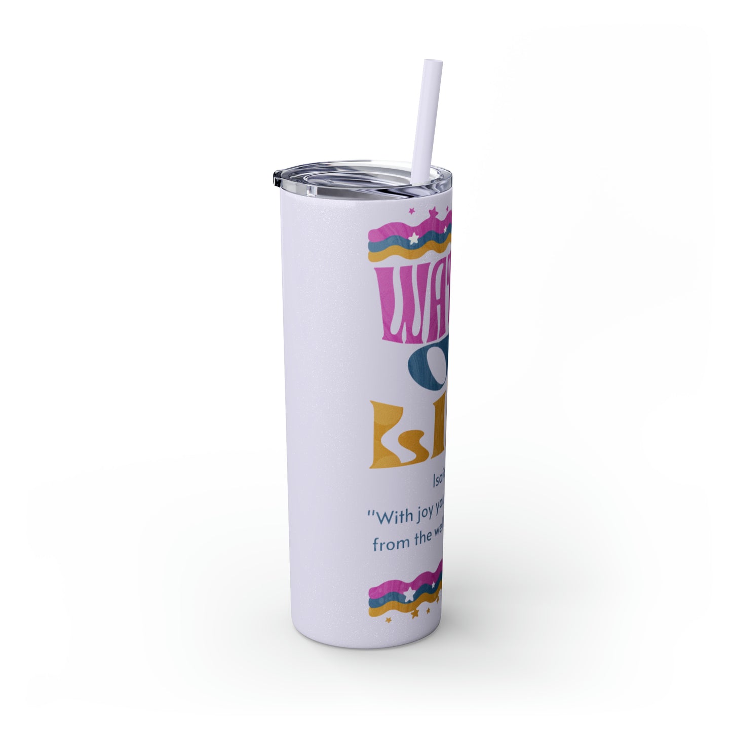 Waters of Life Tumbler with Straw, 20oz