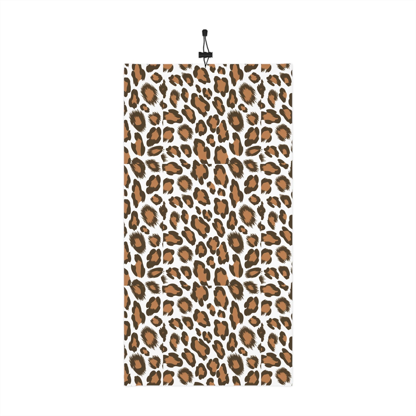 Stylish Leopard Print Winter Neck Gaiter with Drawstring | Cozy Winter Accessory