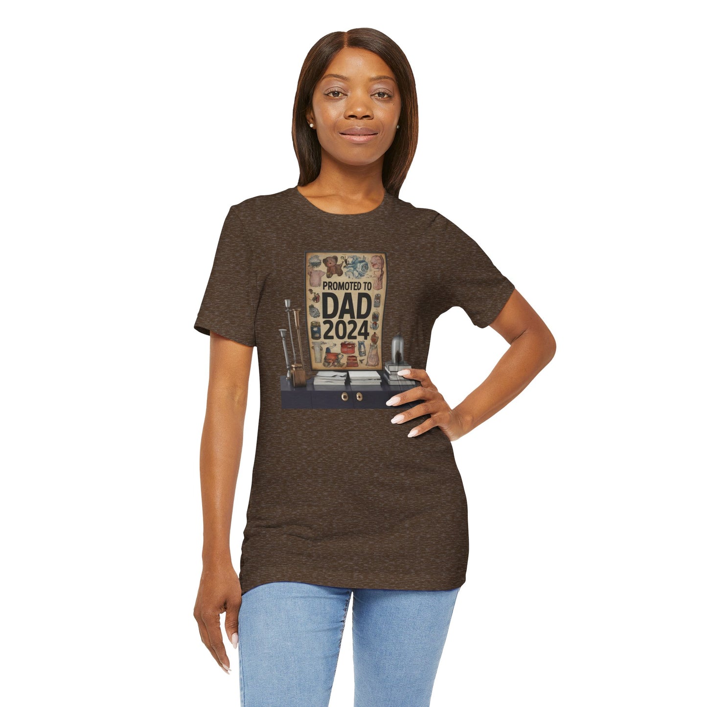 Promoted to Dad 2024 T-Shirt | Celebrate Fatherhood with Style