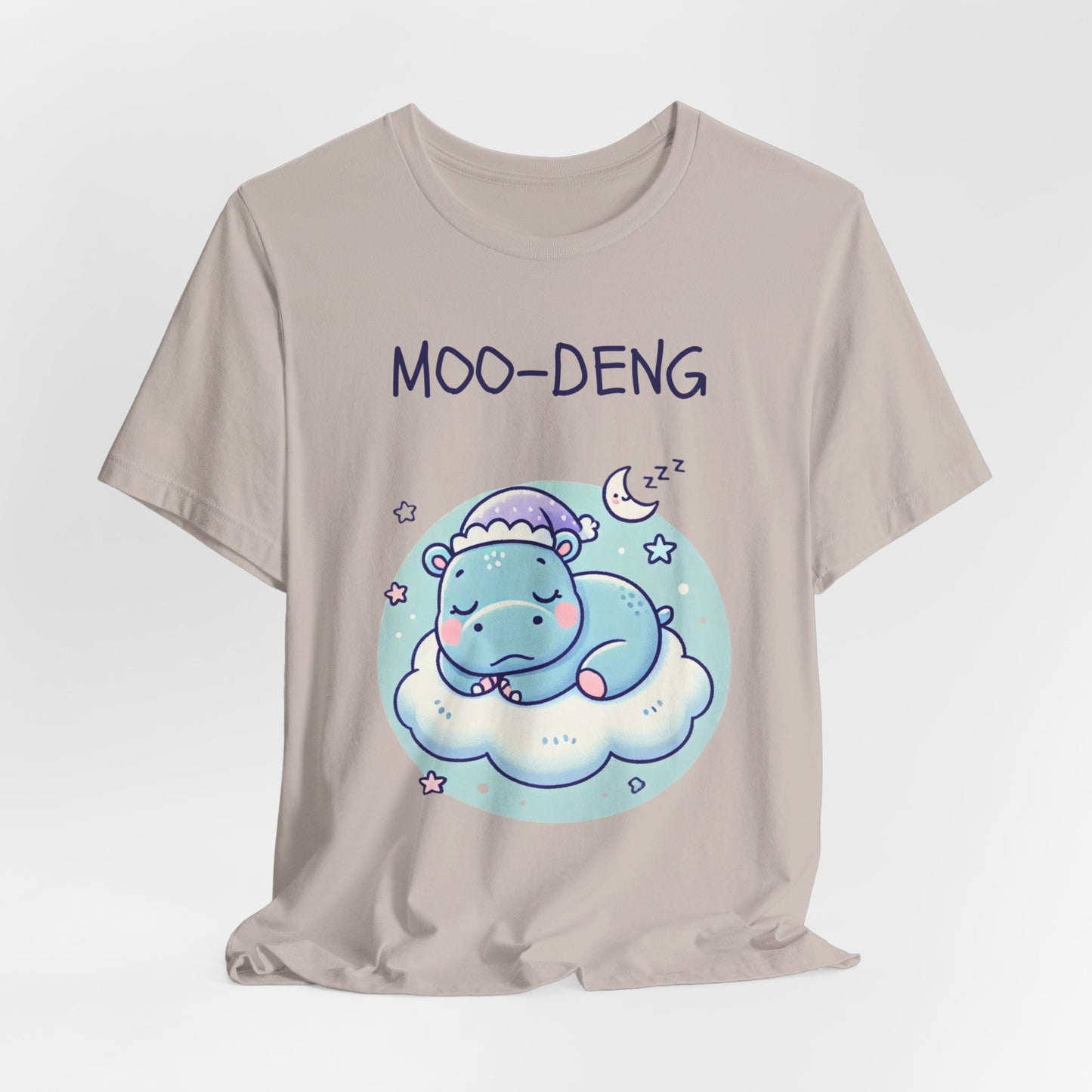 Moo-Deng Baby Hippo T-shirt, Adorable Gift for Her, Cute Animal Lover Tee