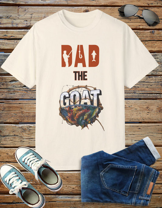 GOAT Dad Fishing T-Shirt | Ultimate Fishing with Dad Gift