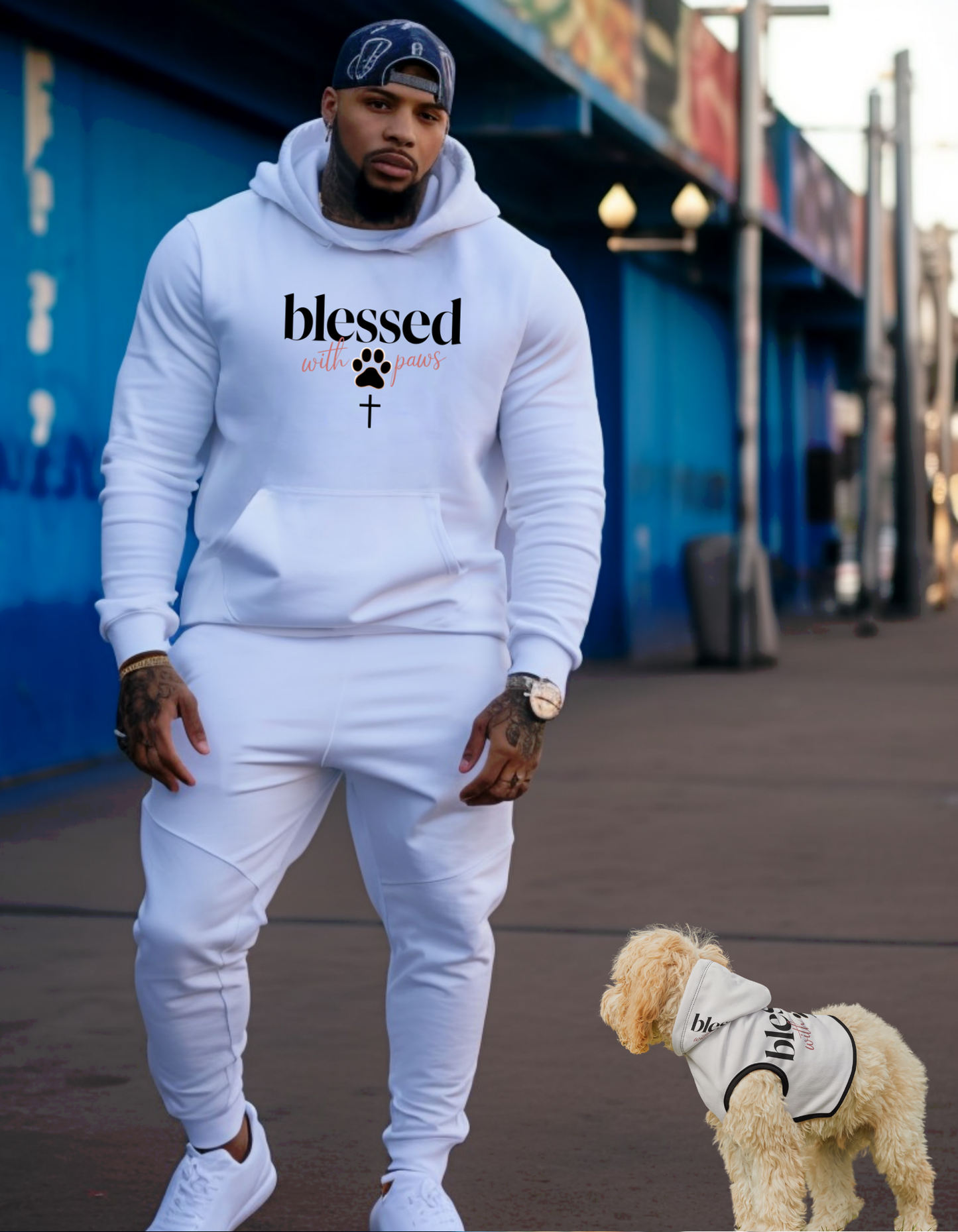 Blessed with Paws Hoodie: Perfect Gift for Dog and Cat Owners, Stylish Dog Apparel for Cozy Days