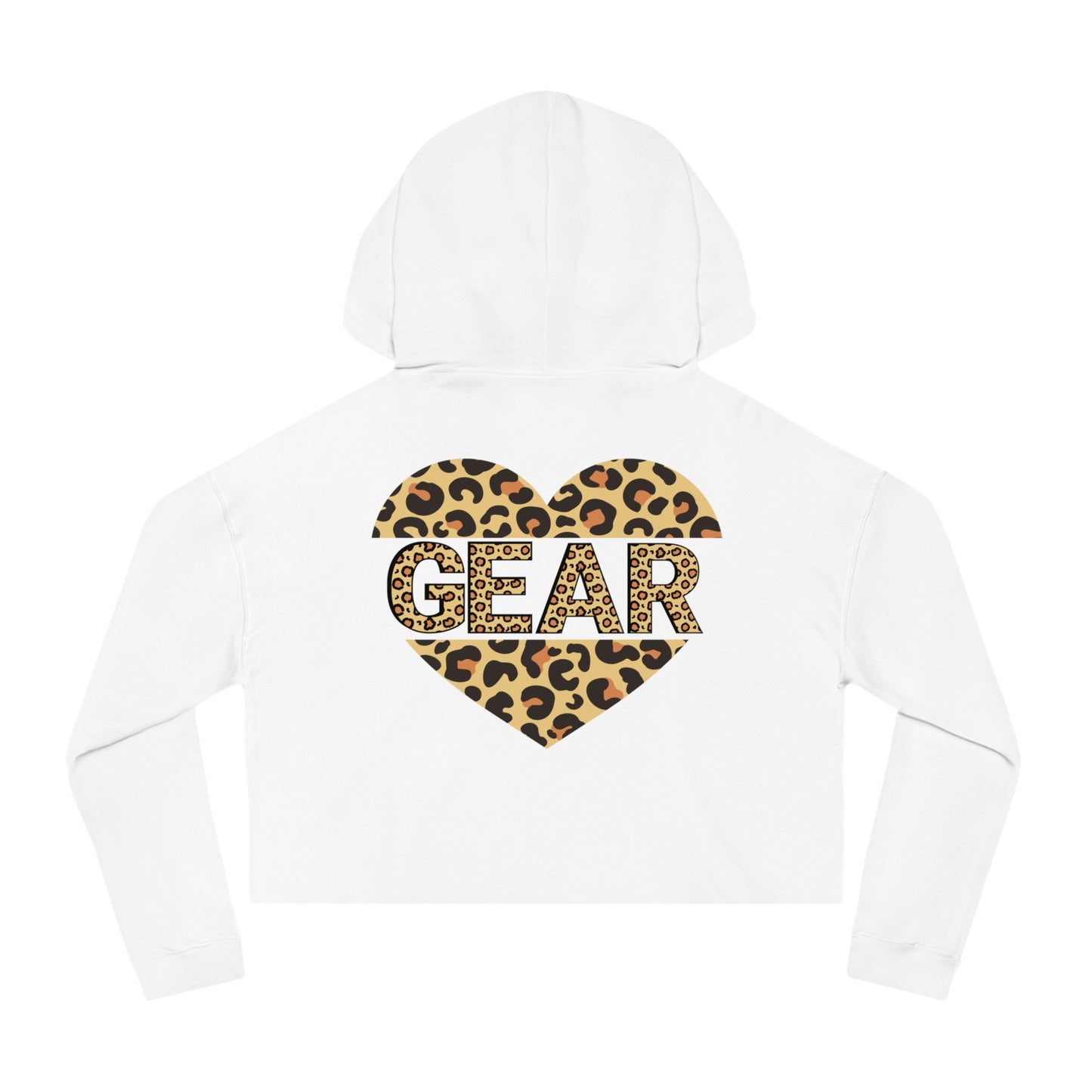 Leopard Print Love & Gear Women's Cropped Hoodie