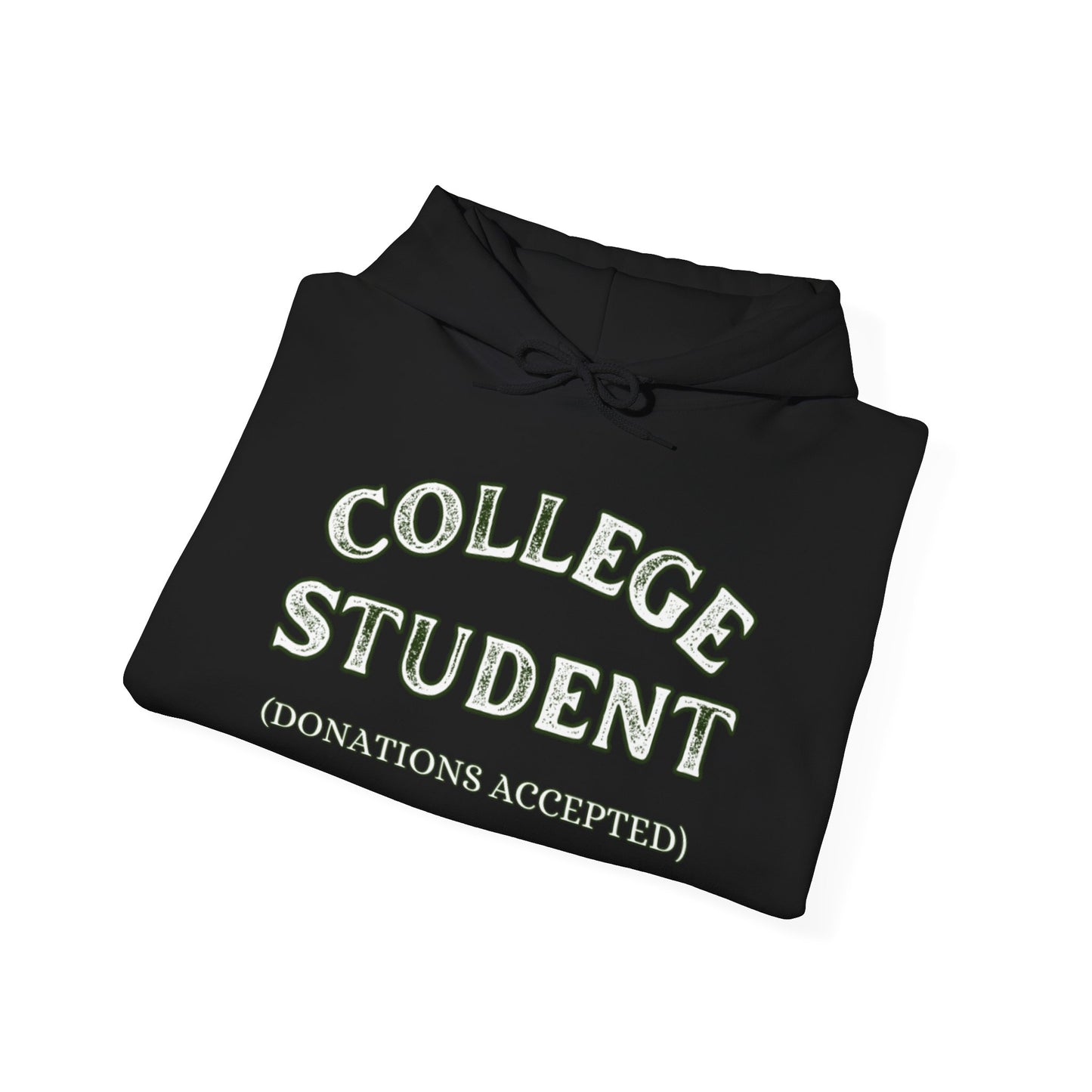 Funny College Student Hoodie | Personalized Name & Donations Accepted