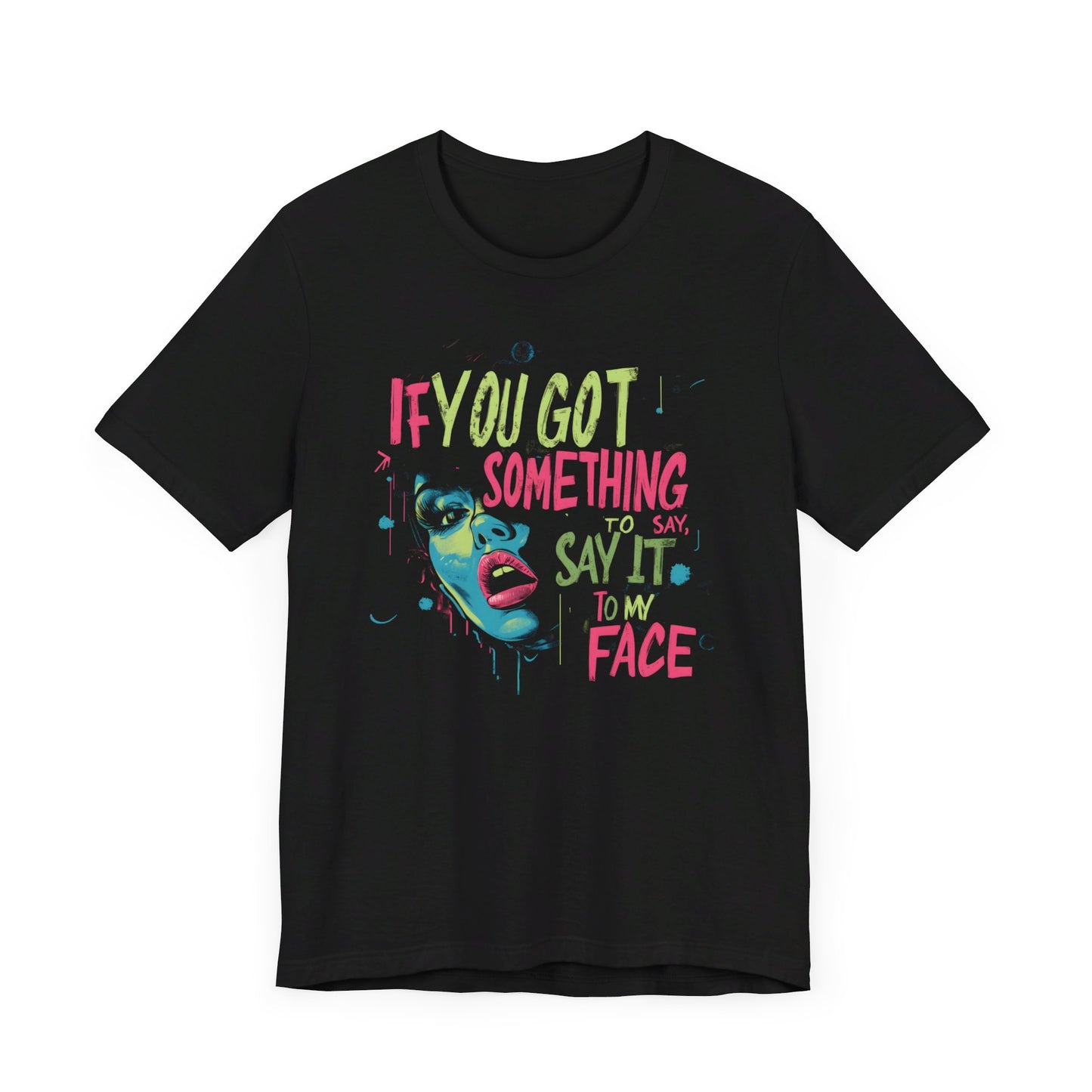 Bold 'Say It to My Face' T-Shirt Collection | Vintage Political Humor and Cat Lover Gift Tees