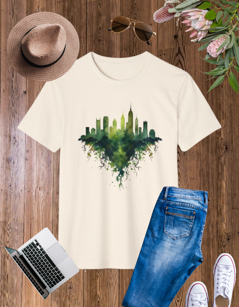 Eco-Friendly Urban Jungle T-Shirt - Unisex Organic Tee