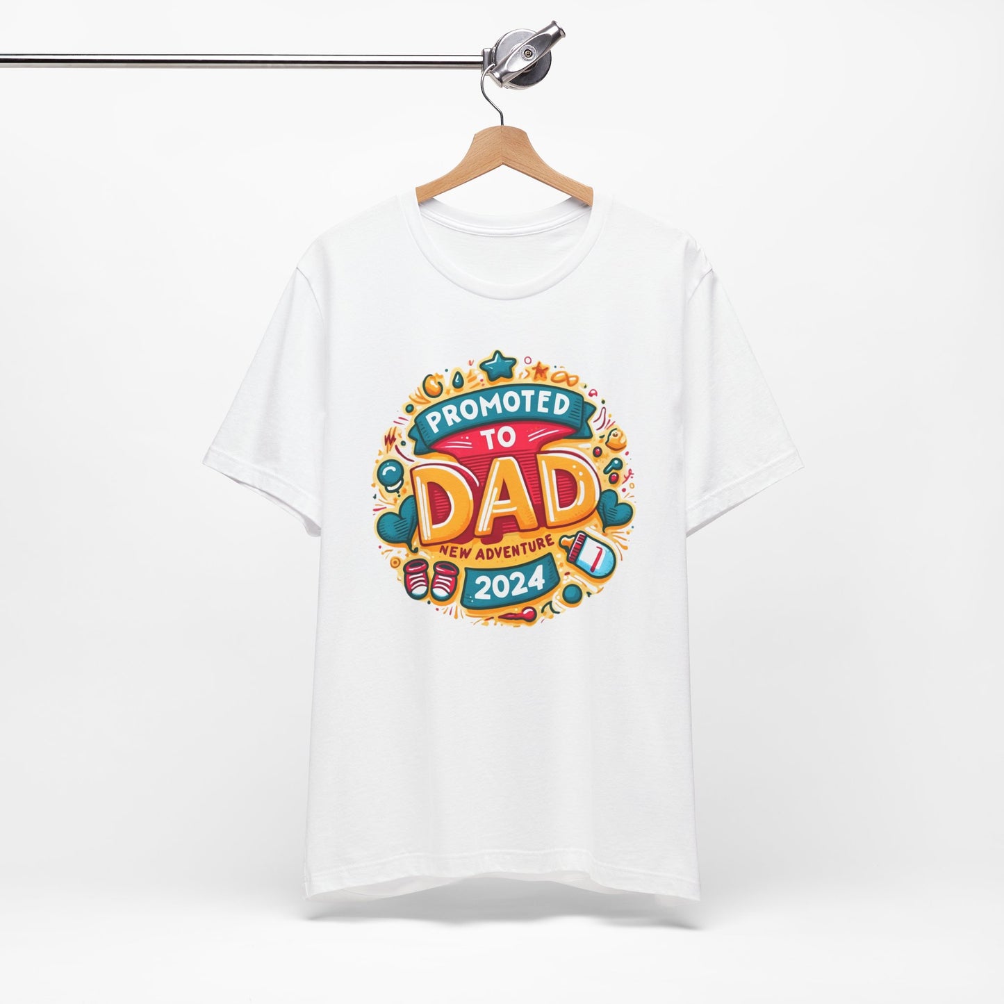 Promoted to Dad 2024 T-Shirt | Celebrate Fatherhood with Style