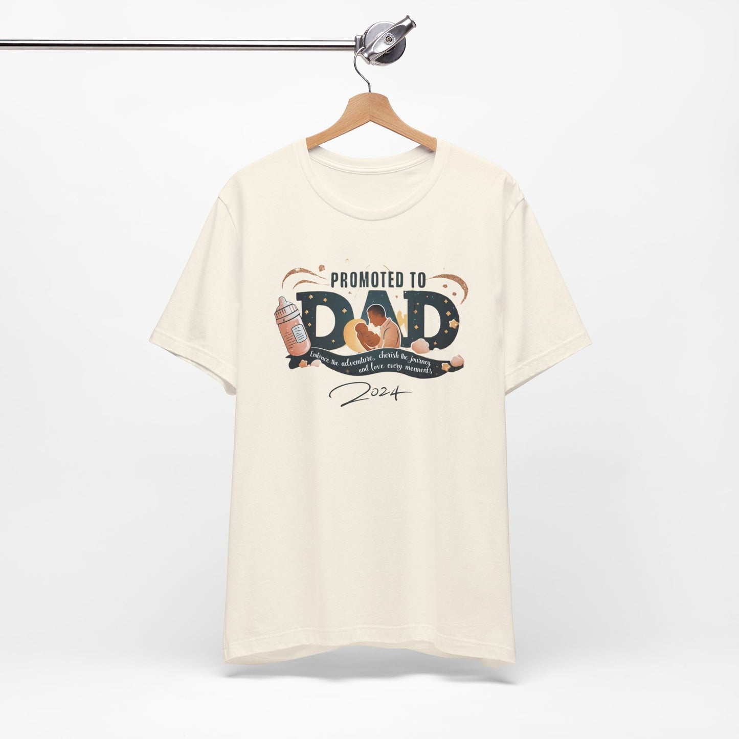 Promoted to Dad 2024 T-Shirt | Celebrate Fatherhood with Style