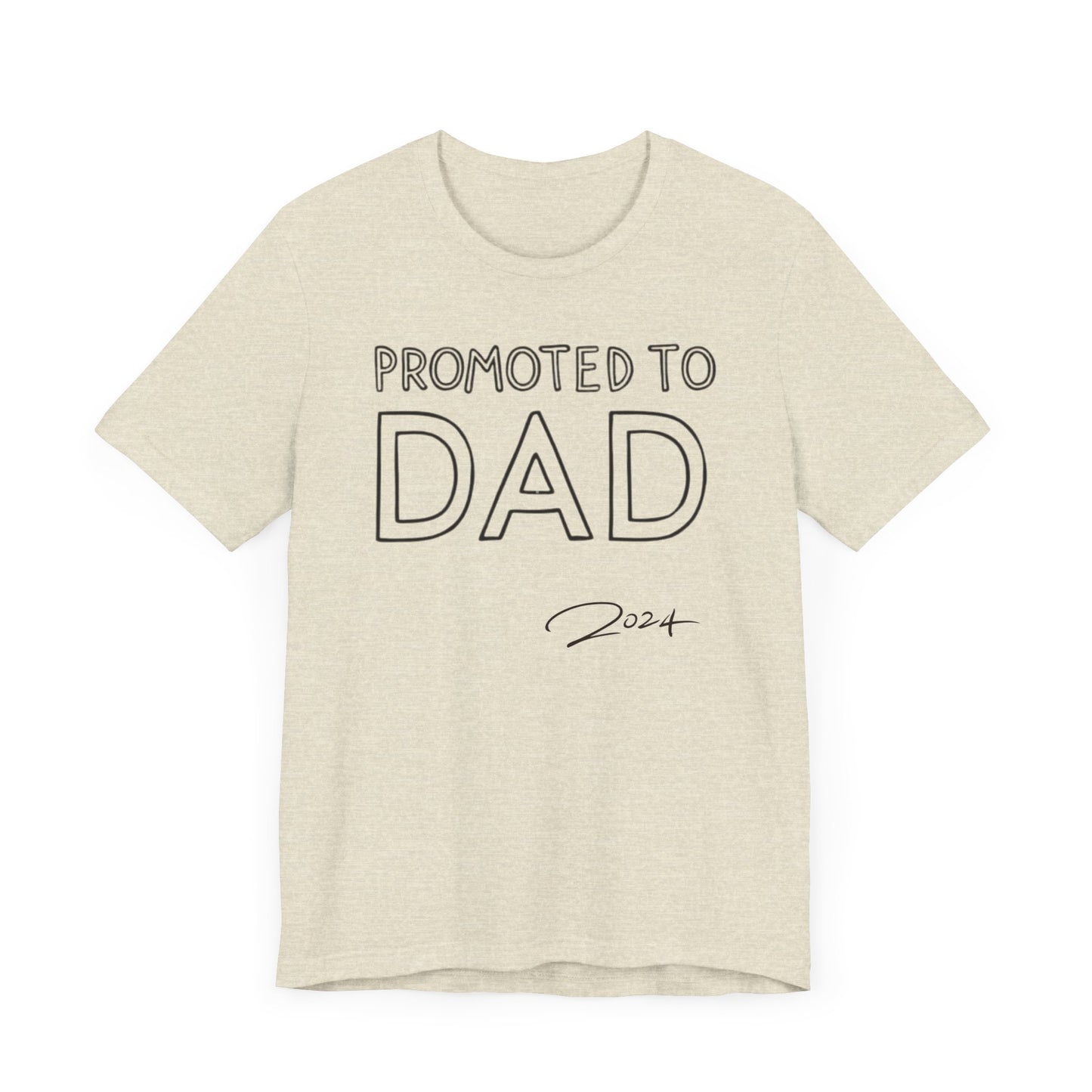 Promoted to Dad 2024 T-Shirt | Celebrate Fatherhood with Style