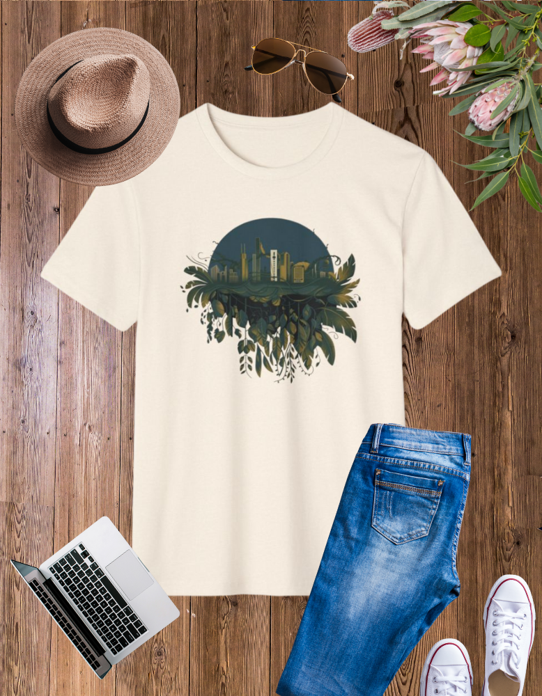 Eco-Friendly Urban Nature T-Shirt | Unisex Recycled Organic Tee