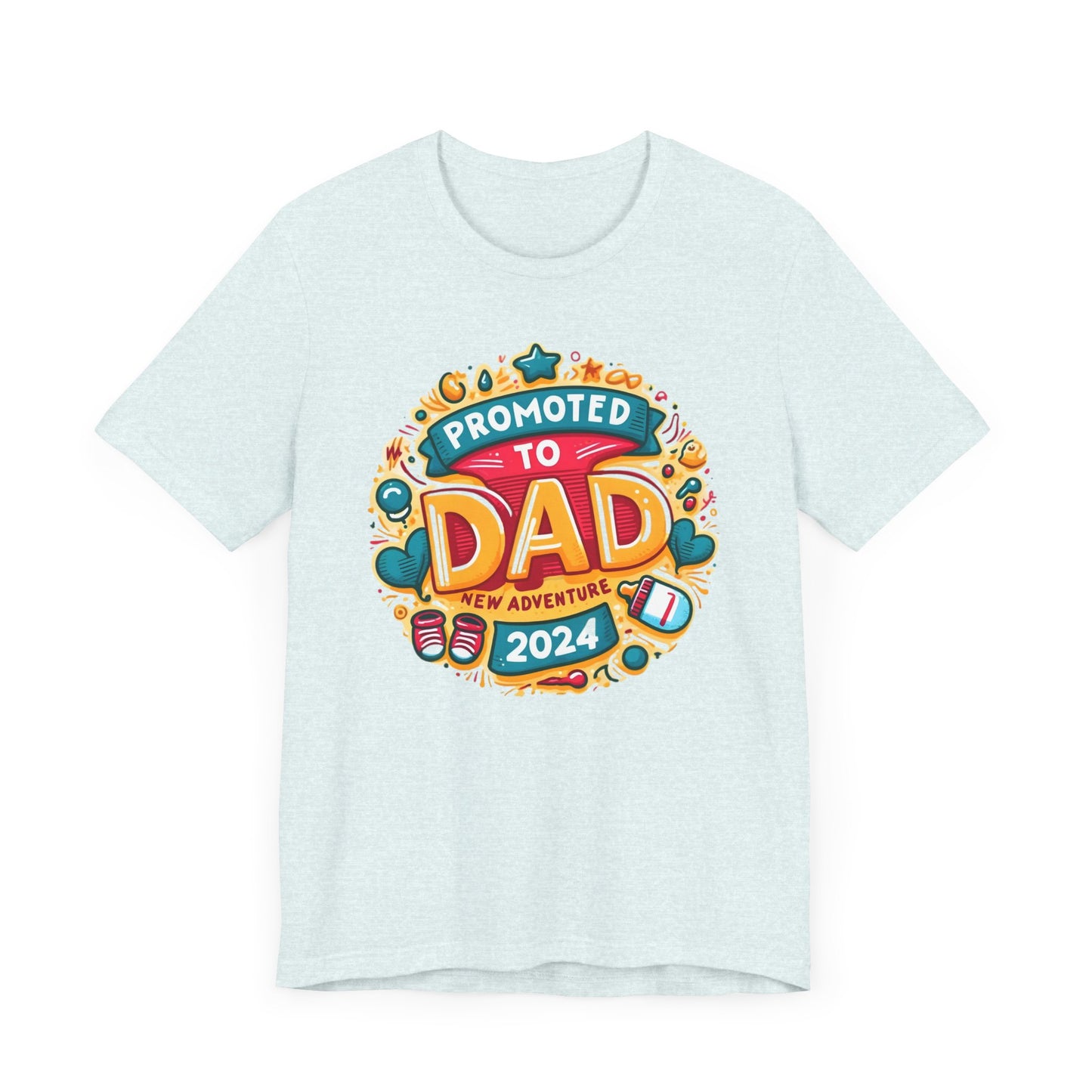 Promoted to Dad 2024 T-Shirt | Celebrate Fatherhood with Style